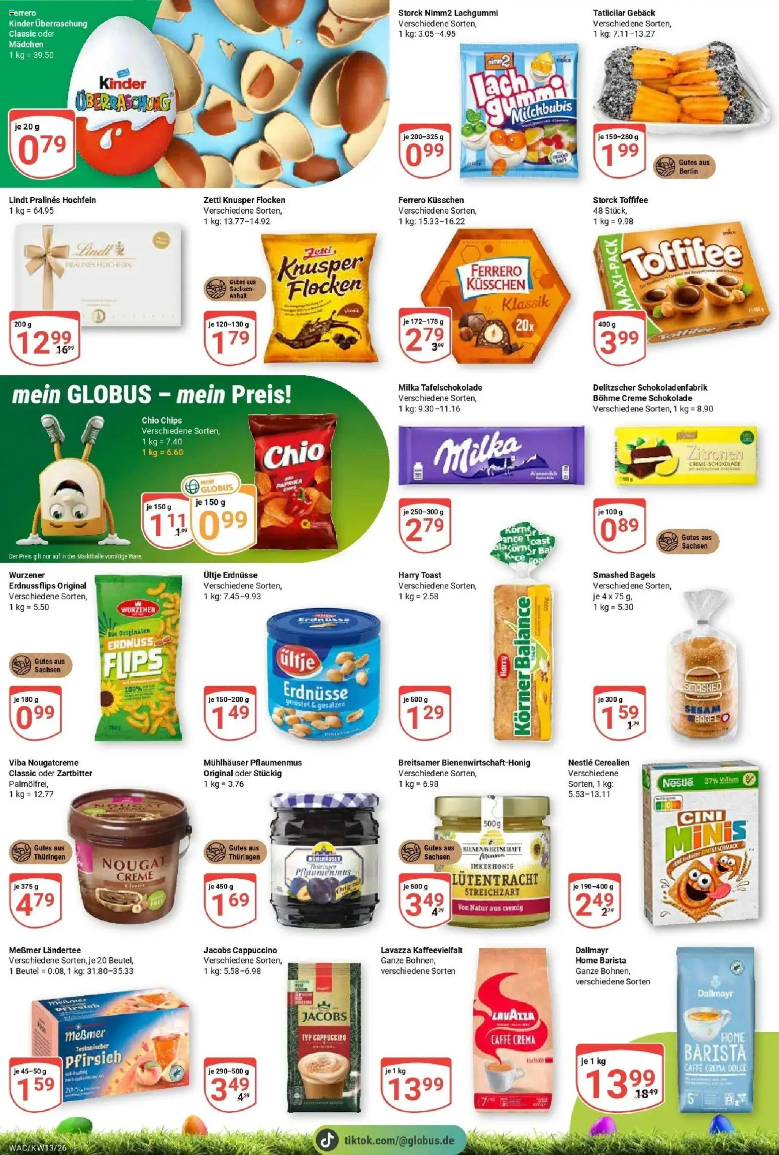 Globus prospekt Markkleeberg	 – gültig ab 23.03.2026 | Seite: 6 | Produkte: Lavazza, Toast, Schokolade, Paprika