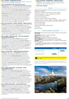 Vista previa Viajes El Corte Inglés Club de Vacaciones otoño primavera válido desde el 01/09/2026 | Página: 89 | Productos: Whisky, Auriculares, Whisky escocés