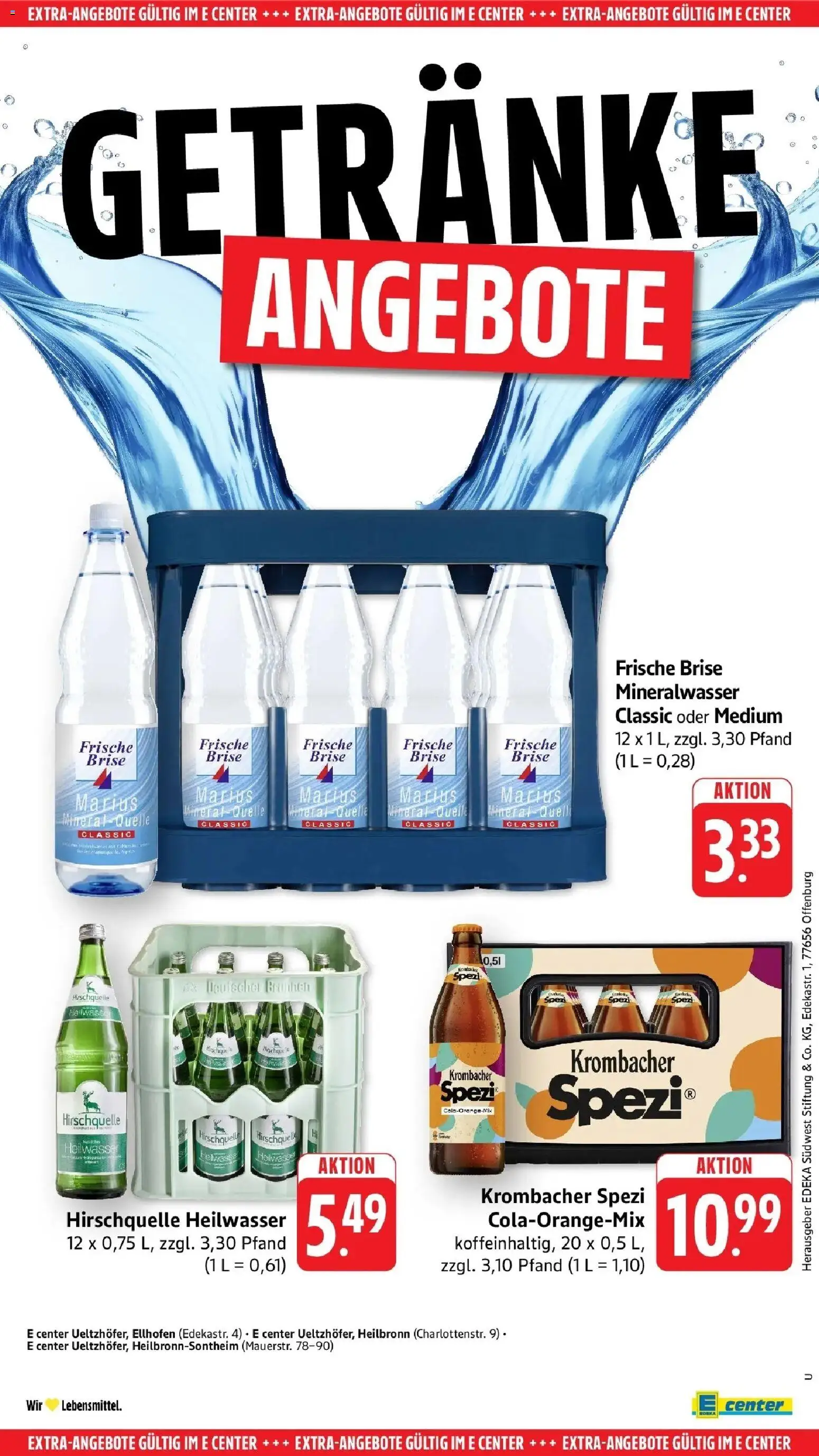 Edeka prospekt Heilbronn	 – gültig ab 27.04.2026 | Seite: 63 | Produkte: Mineralwasser, Krombacher
