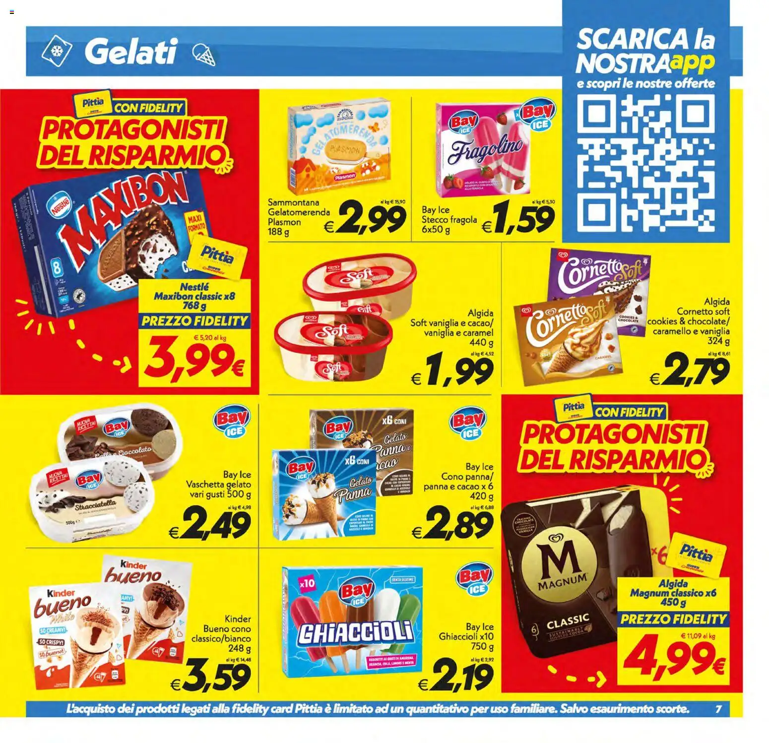 Volantino SuperConveniente del 30/06/2026 | Pagina: 7 | Prodotti: Cornetto, Panna, Limone, Stracciatella