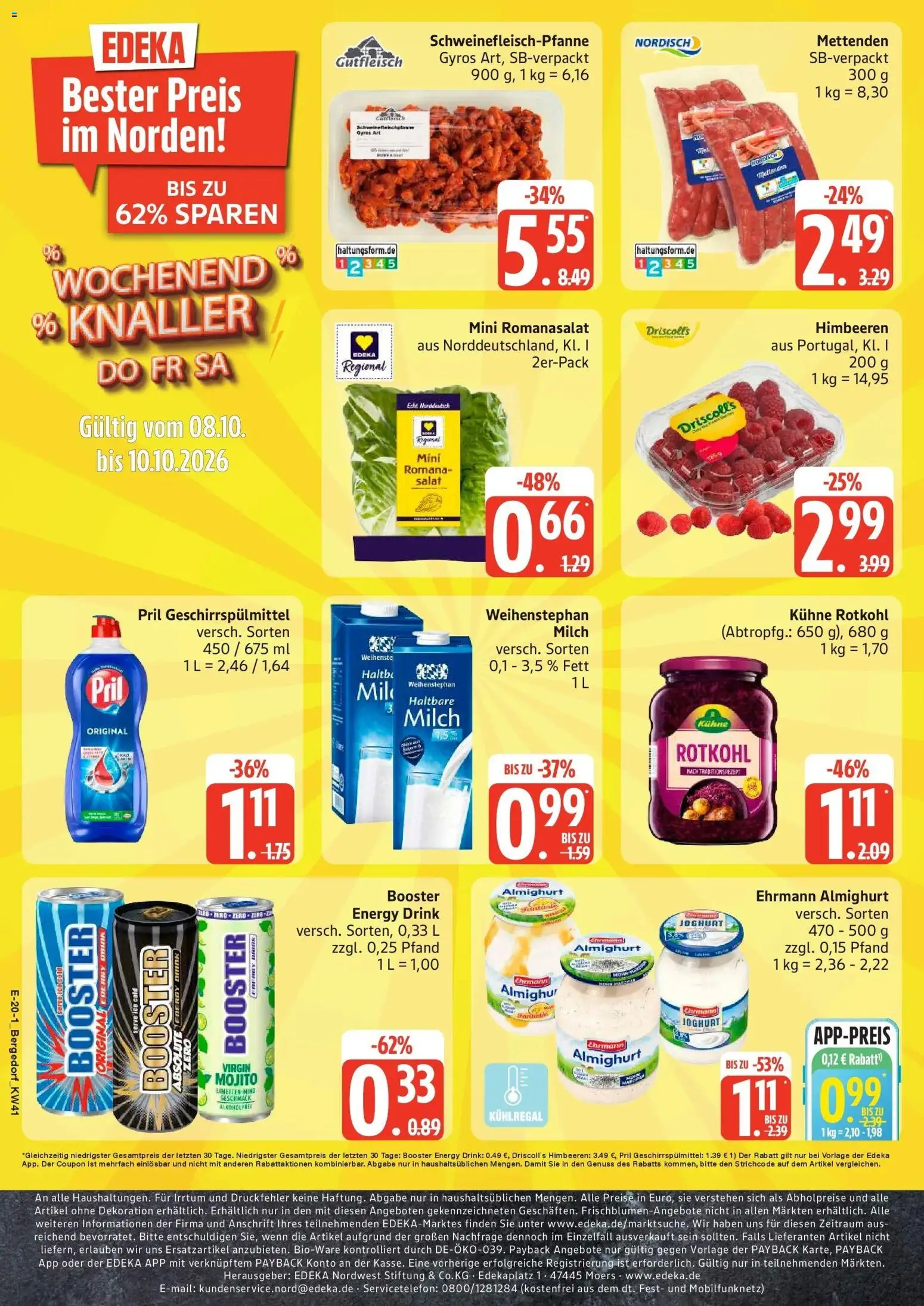 Edeka Prospekt Hamburg (ab 05.10.2026) » Angebote Online | Seite: 27 | Produkte: Ehrmann almighurt, Joghurt, Gyros, Pril