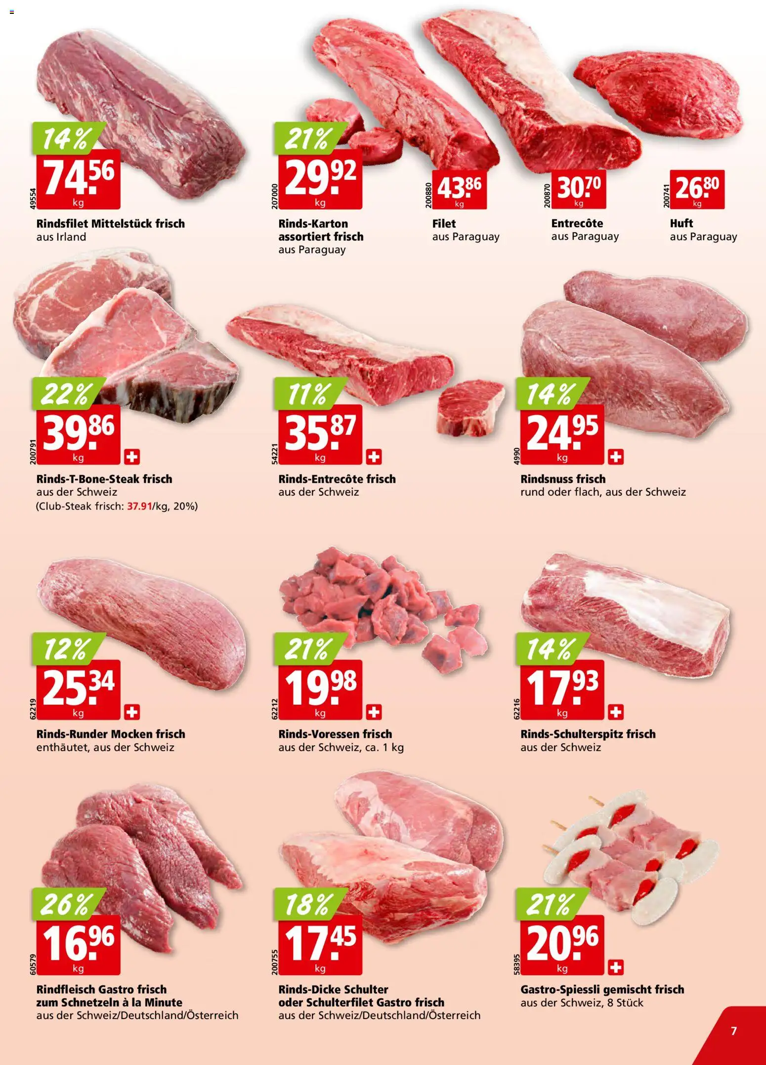 Aligro aktionen – gültig ab 06.07.2026 | Seite: 7 | Produkte: Rindfleisch