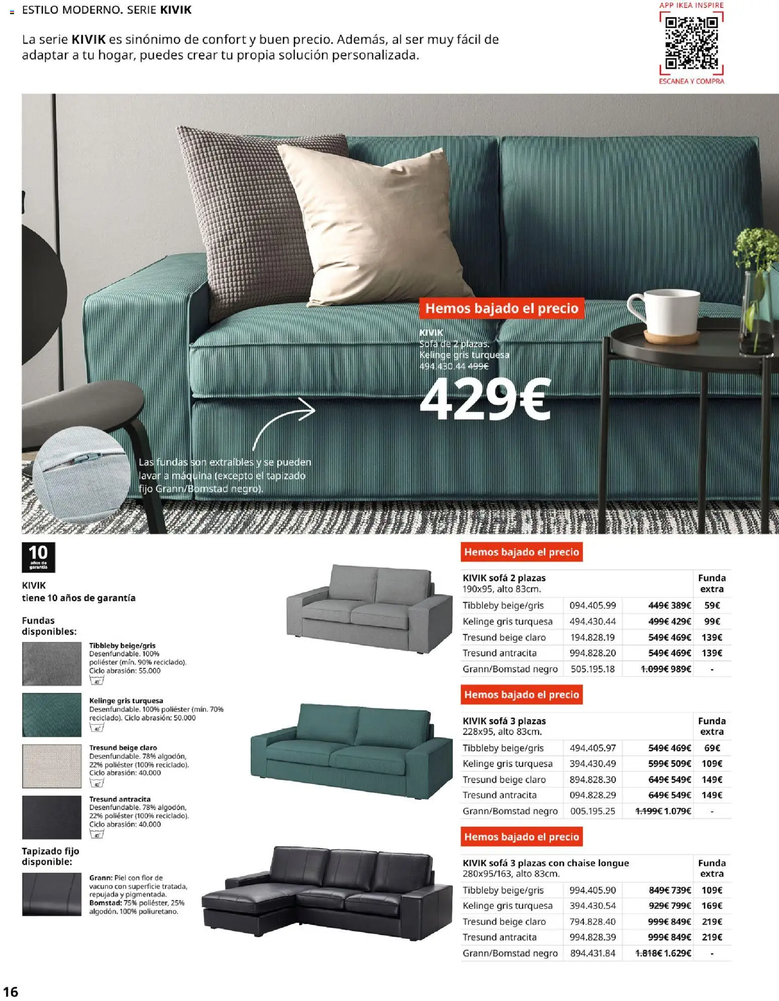 IKEA - Sofás │ válido desde el 28/09/2026 | Página: 16 | Productos: Funda, Sofá