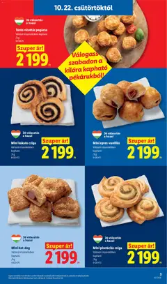 Túrós-ricottás pogácsa, Változó kiszerelésben kapható /kg - amely érvényes a következő dátumtól: 2026.10.22. | Oldal: 3 | Termékek: Kakaós csiga, Pogácsa, Csiga
