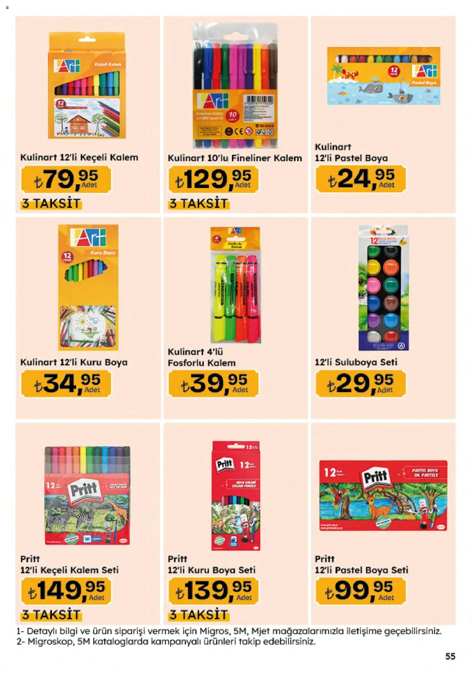 Migros Katalog - 5M Migroskop Dijital - 20 Ağustos 2026 tarihinden itibaren geçerlidir | Sayfa: 178 | Ürünler: Keçeli kalem, Pastel boya