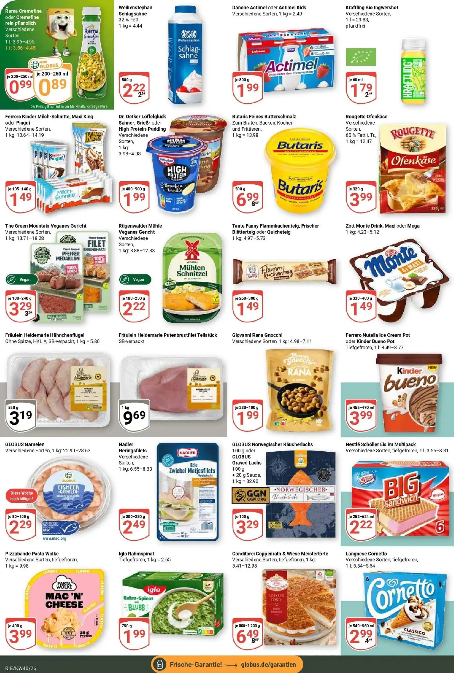 Globus Prospekt Bochum-Riemke (ab 28.09.2026) » Angebote online | Seite: 11 | Produkte: Butterschmalz, Rougette ofenkase, Schnitzel, Bourbon