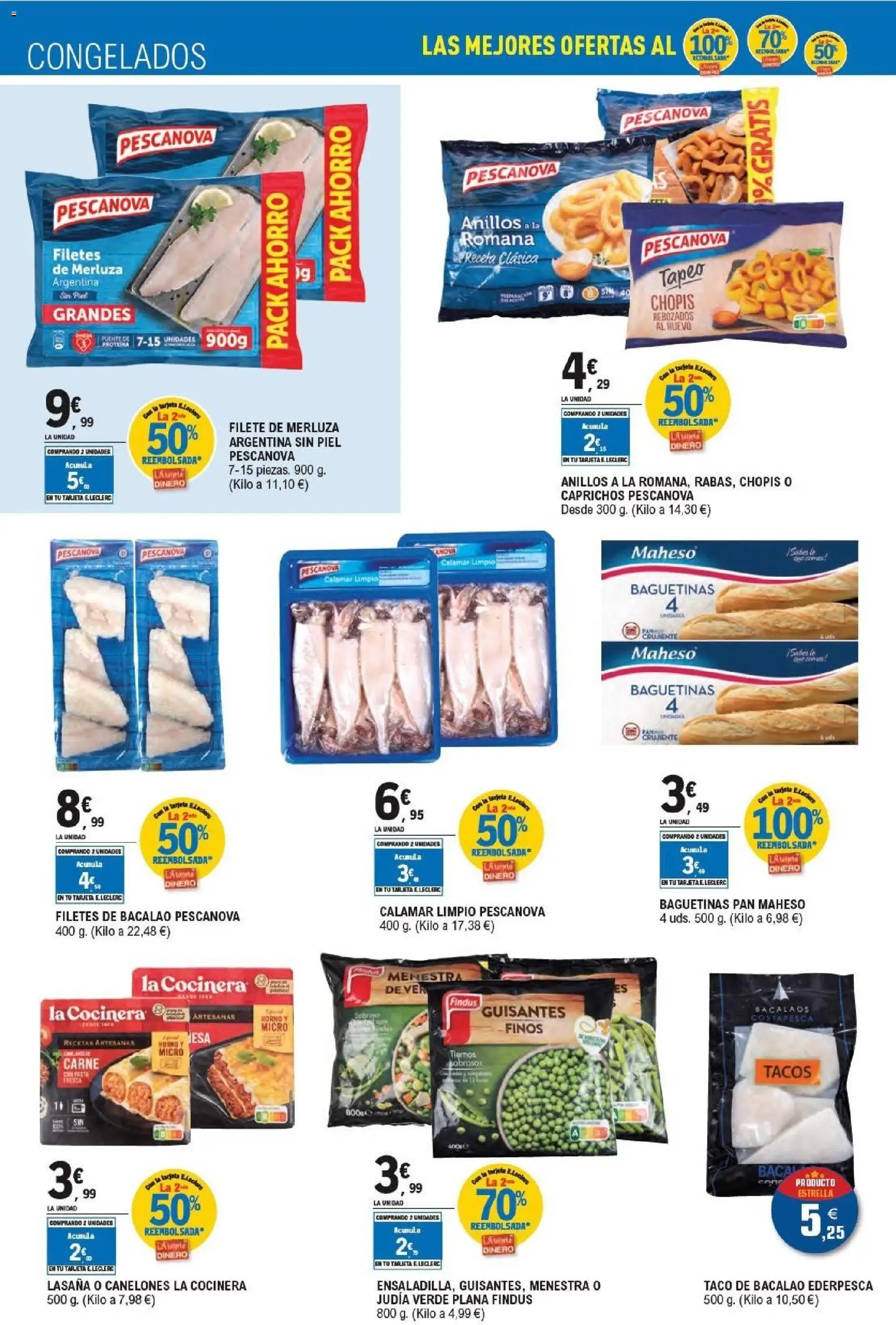 E.Leclerc - Alianza Locales │ válido desde el 21/10/2026 | Página: 26 | Productos: Anillos, Pan, Carne, Canelones