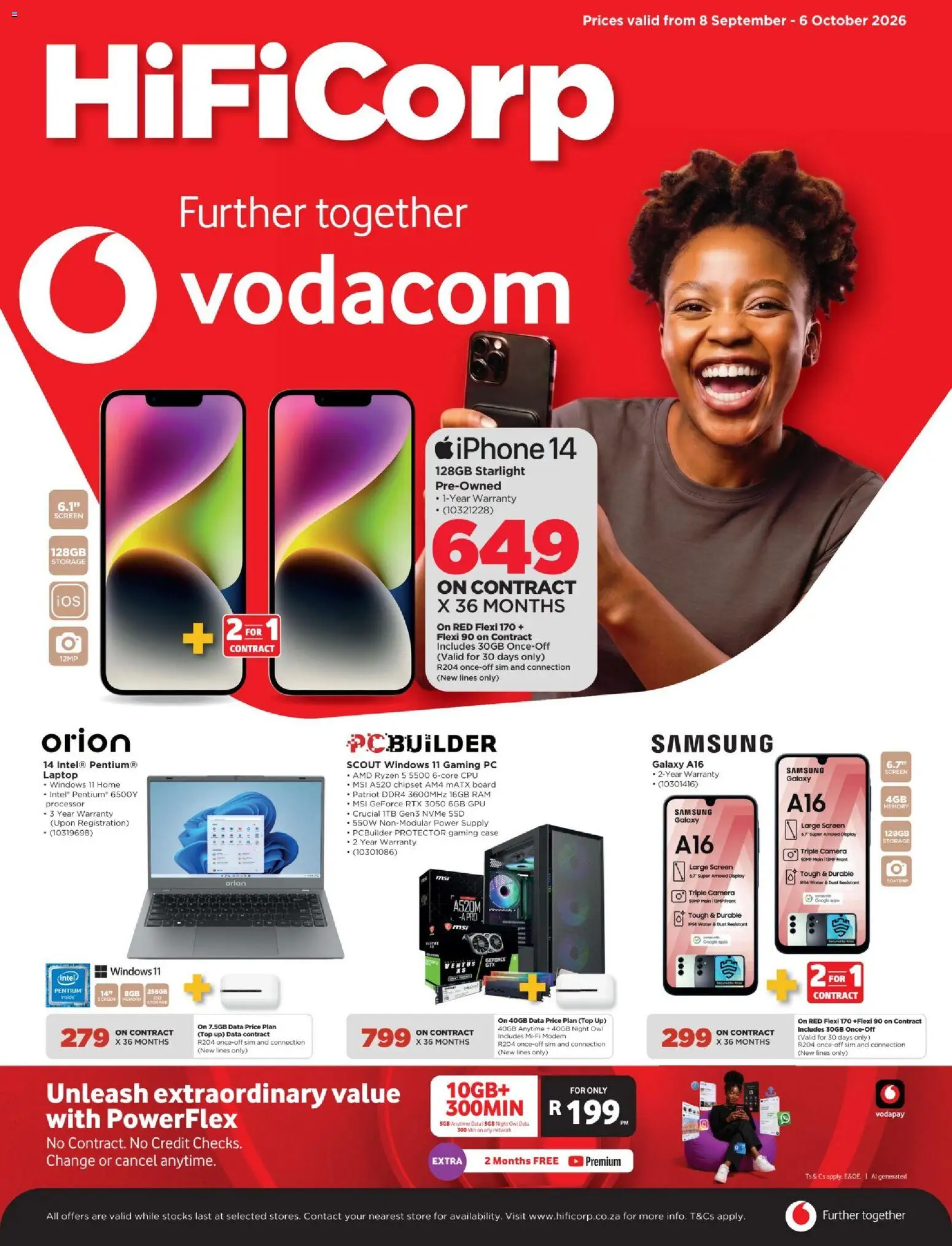 New HiFi Corp catalogue – valid from 08/09/2026 | Page: 1 | Products: Data, Sim, Laptop, Water