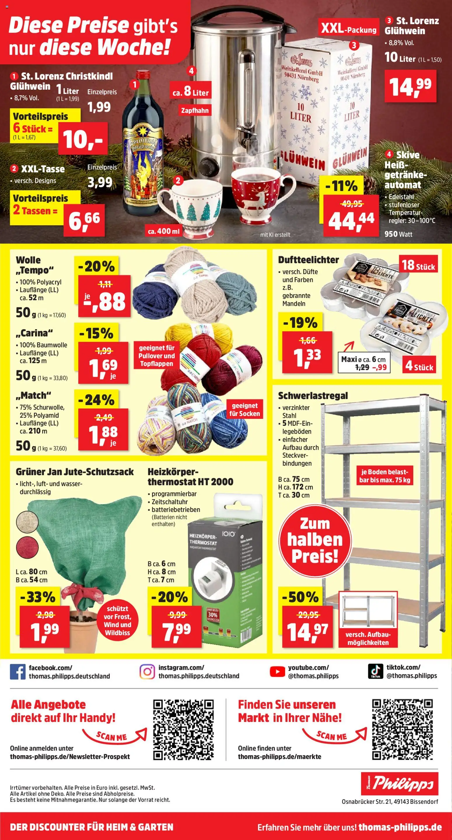 Thomas Philipps Prospekt – gültig ab 19.10.2026 | Seite: 20 | Produkte: Batterien, Heizkörper, Wasser, Pullover