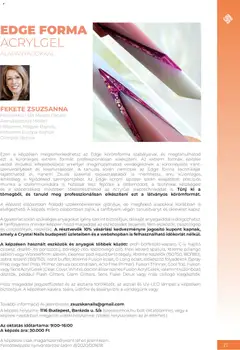Crystal Nails Oktatási kézikönyv 2026 Nyár - amely érvényes a következő dátumtól: 2026.06.08. | Oldal: 21 | Termékek: Keverő