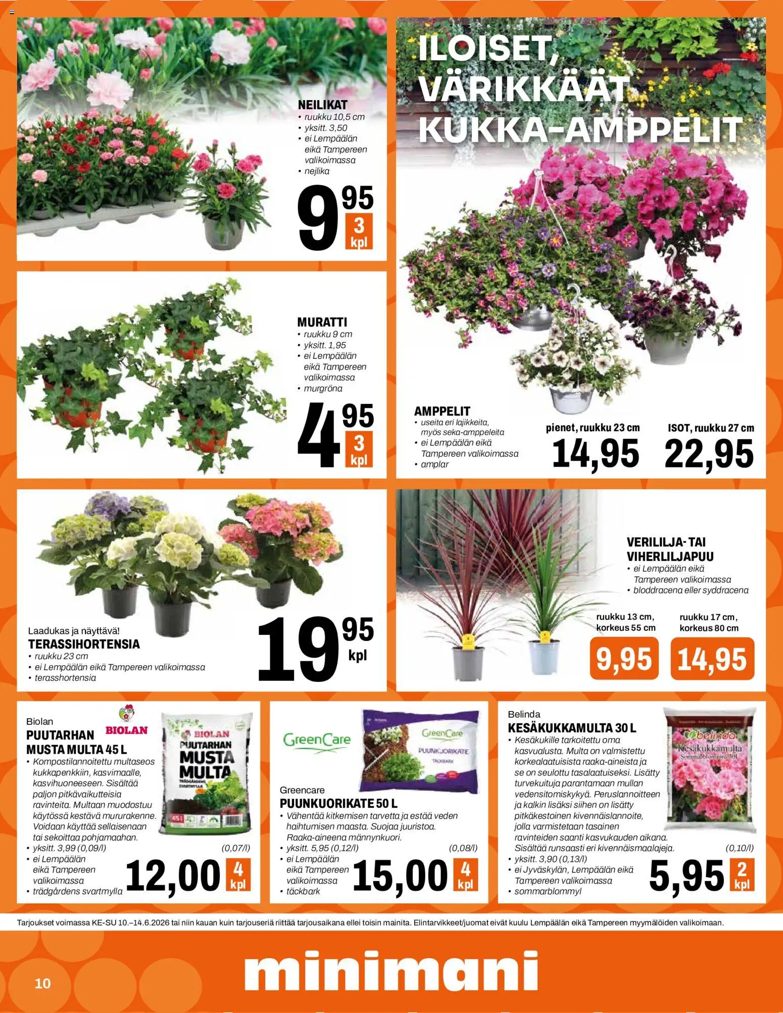 Minimani tarjoukset – voimassa 10.06.2026 alkaen | Sivu: 10 | Tuotteet: Multa