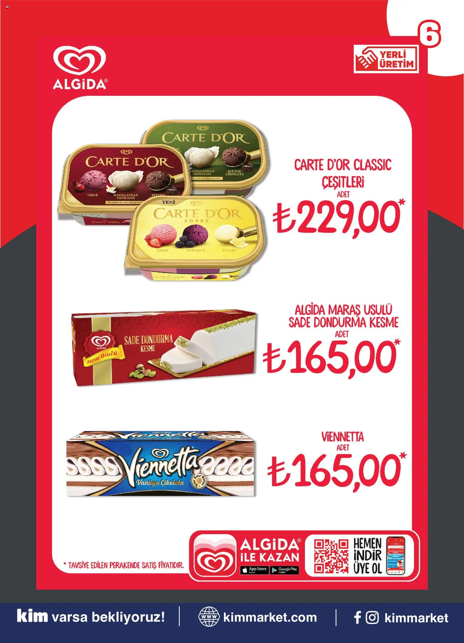 Kim Market Katalog - Marmara Insert - 07 Ağustos 2026 tarihinden itibaren geçerlidir | Sayfa: 6 | Ürünler: Çikolata, Vişne, Dondurma, Limon