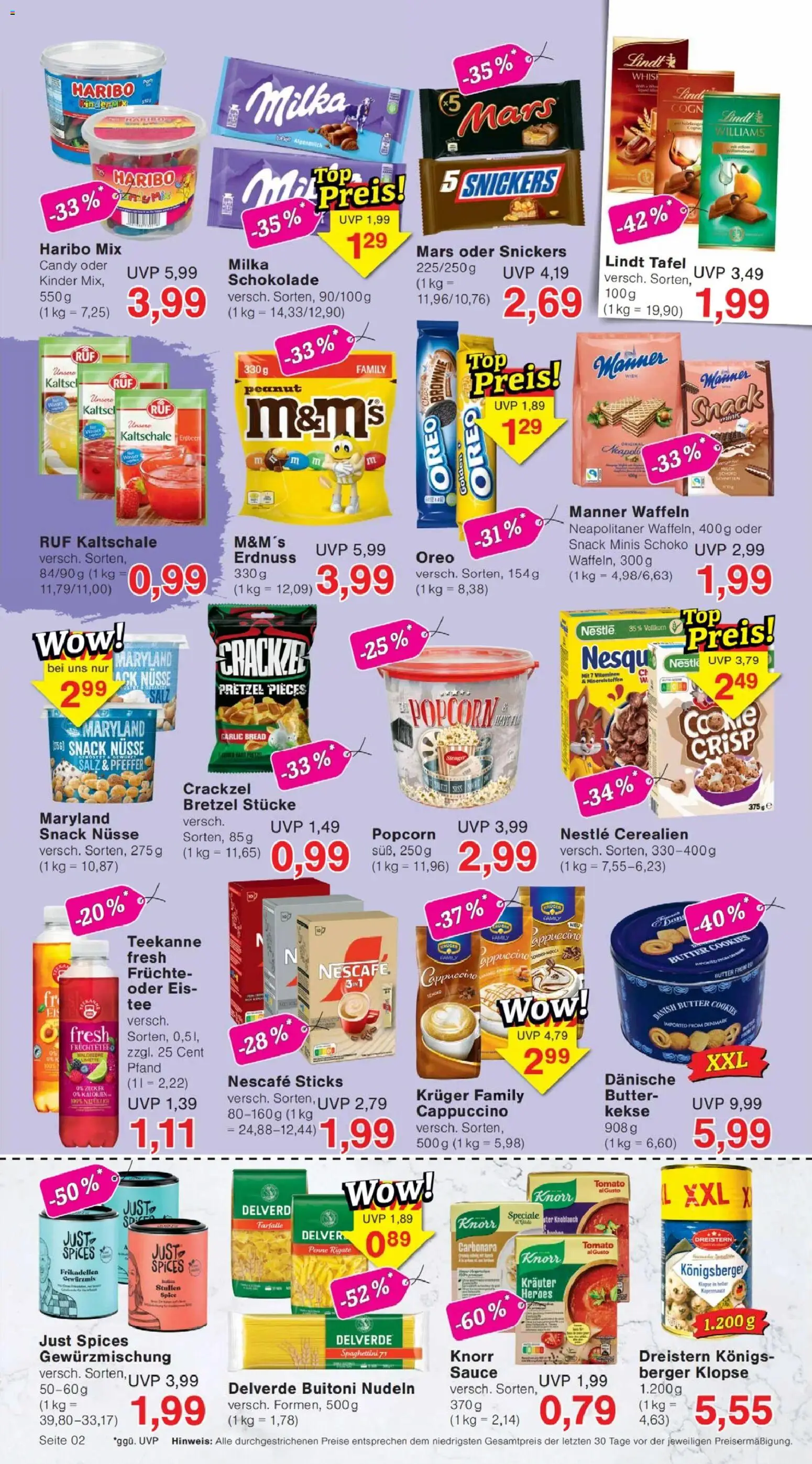 Jawoll Prospekt – gültig ab 08.06.2026 | Seite: 2 | Produkte: Schokolade, Pfeffer, Knoblauch, Nudeln