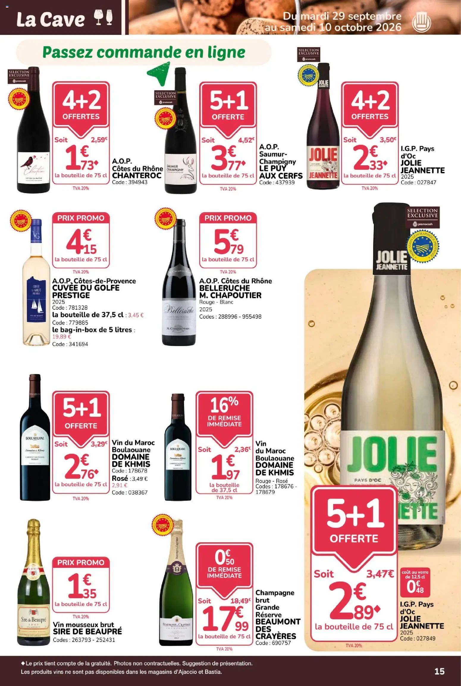 {H1} | Page: 15 | Produits: Vin mousseux, Champagne, Bouteille, Vin