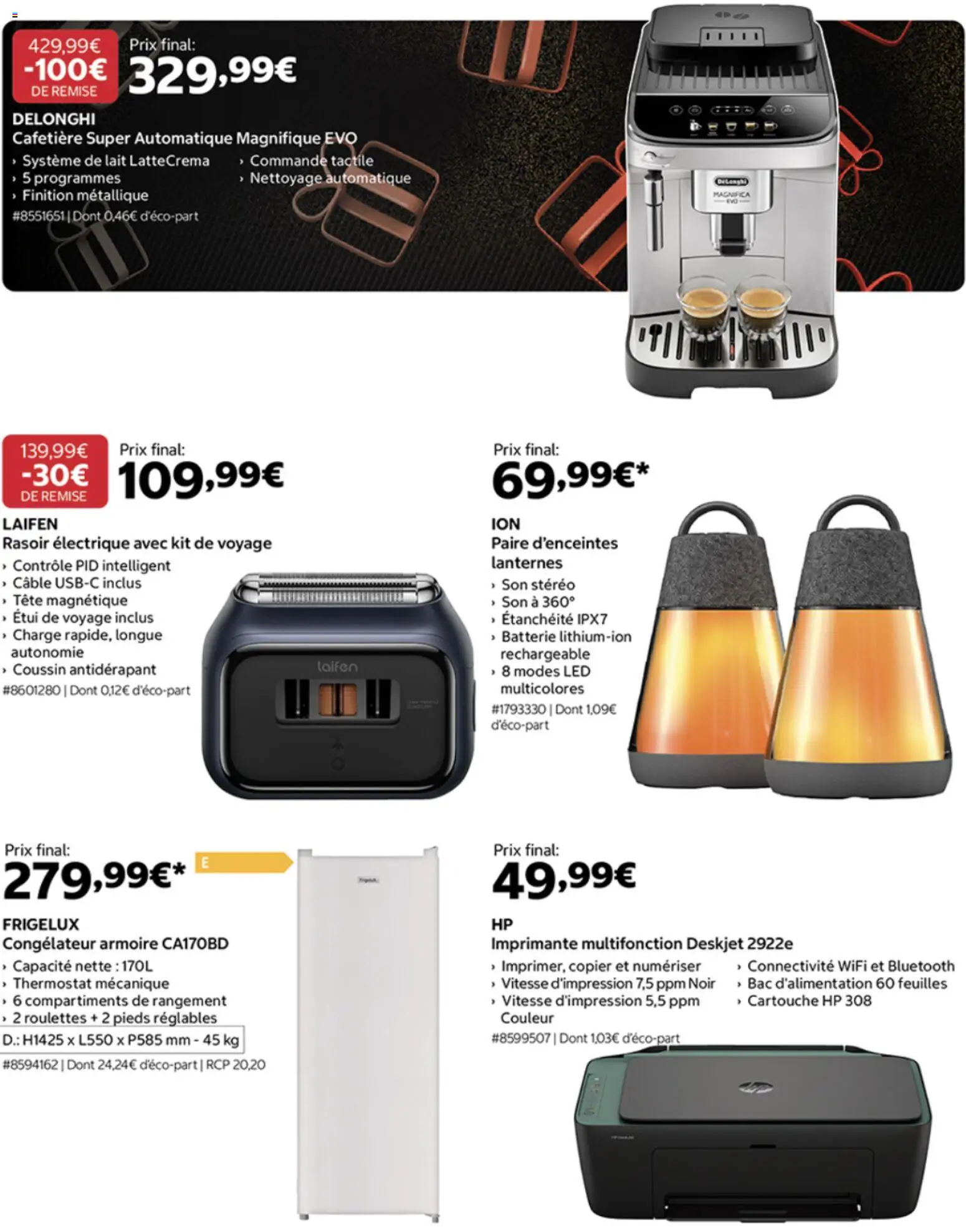 {H1} | Page: 4 | Produits: Cafetière, Câble, Delonghi, Lait