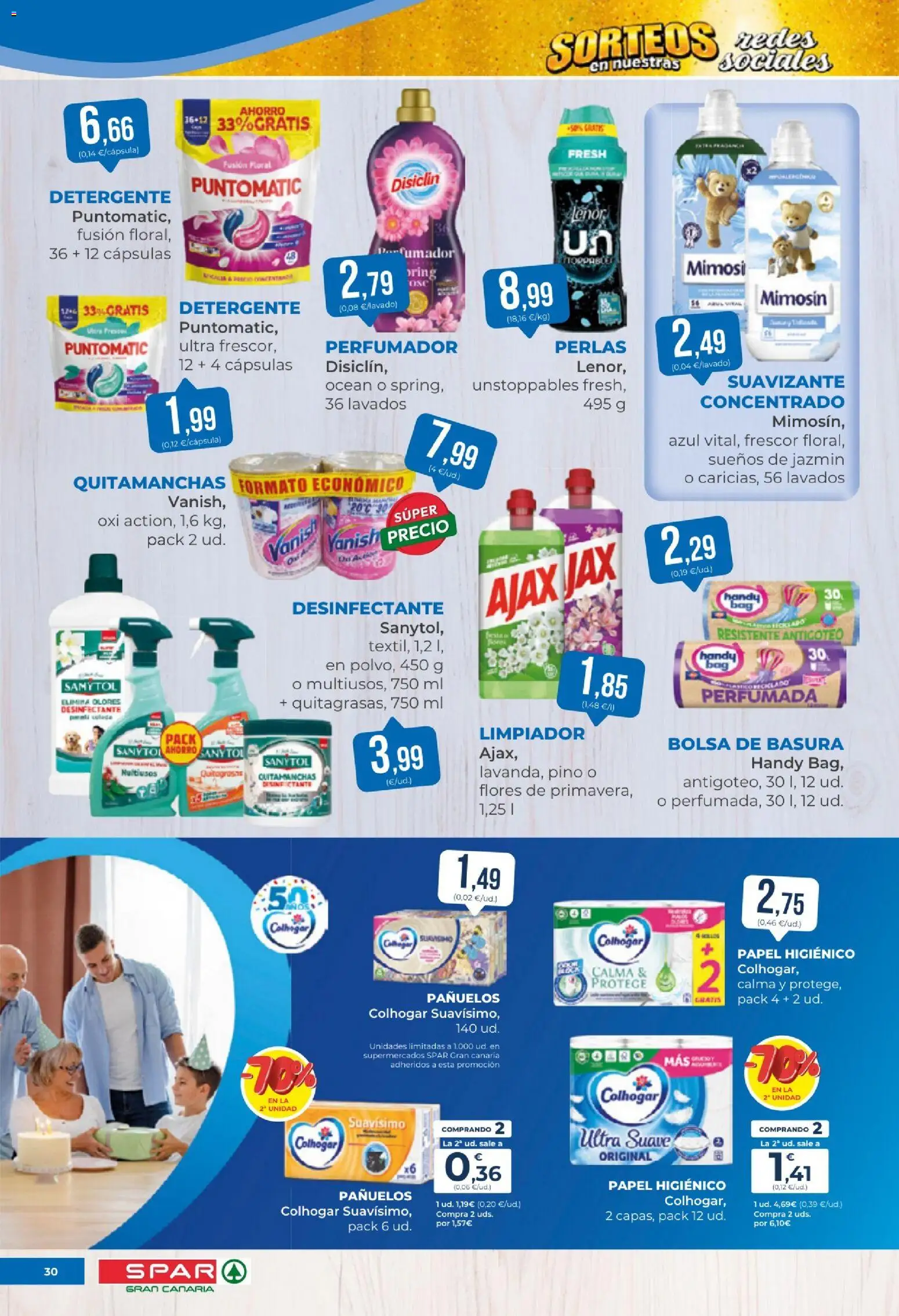 Spar - folleto │ válido desde el 16/10/2026 | Página: 30 | Productos: Cápsulas, Papel higienico, Suavizante, Bolsa