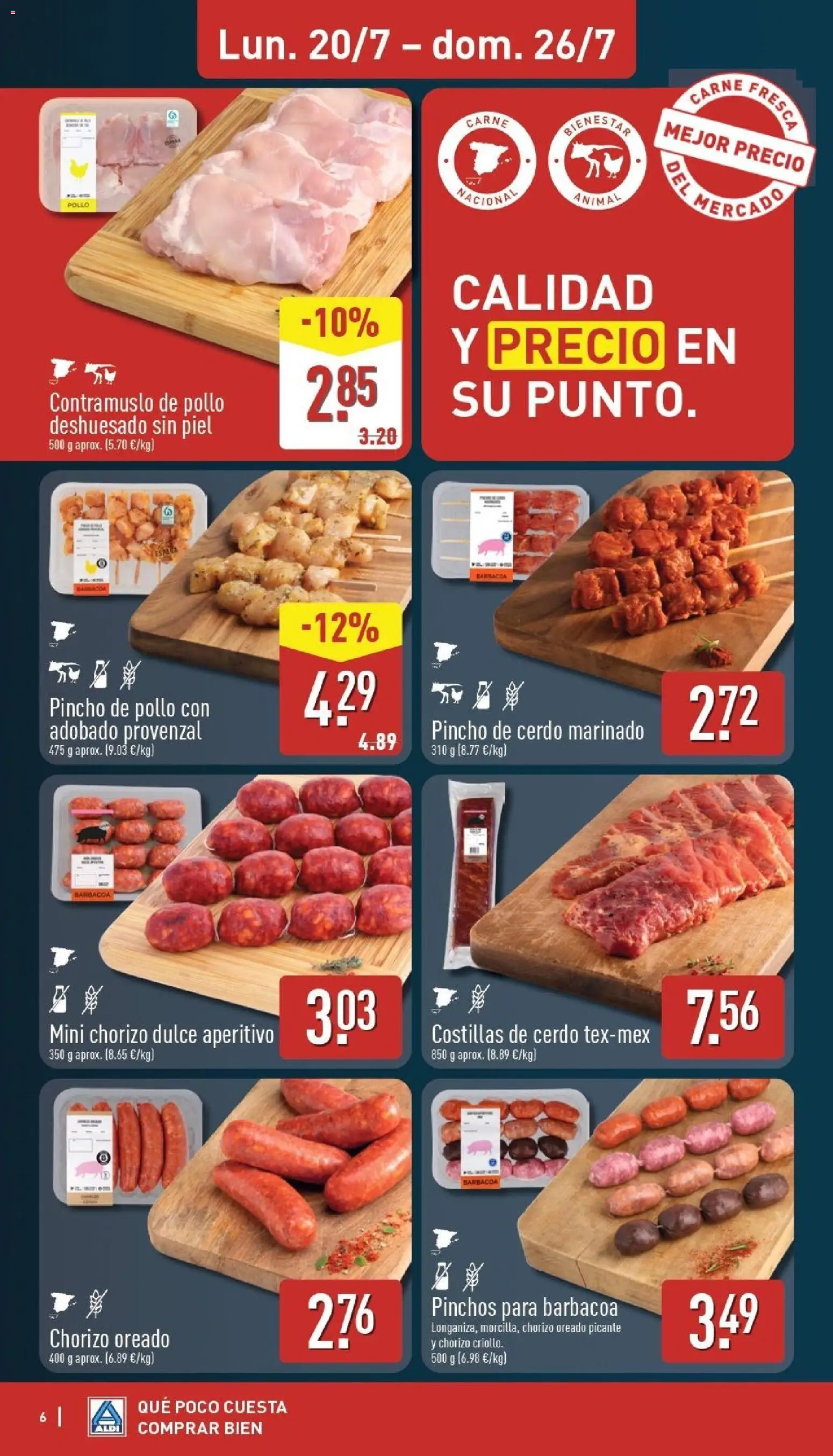 Aldi folleto Baleares │ válido desde el 20/07/2026 | Página: 6 | Productos: Cerdo, Barbacoa