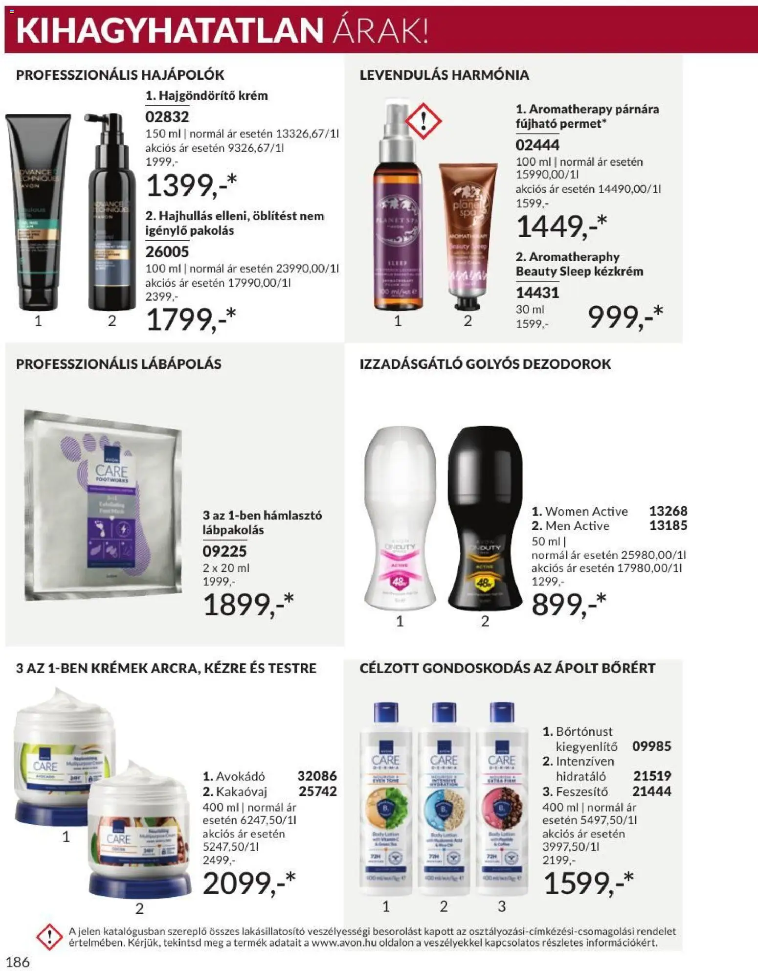 Avon akciós ujság - amely érvényes a következő dátumtól: 2026.09.01. | Oldal: 188 | Termékek: Krém, Hámlasztó, Kakaóvaj, Avokádó