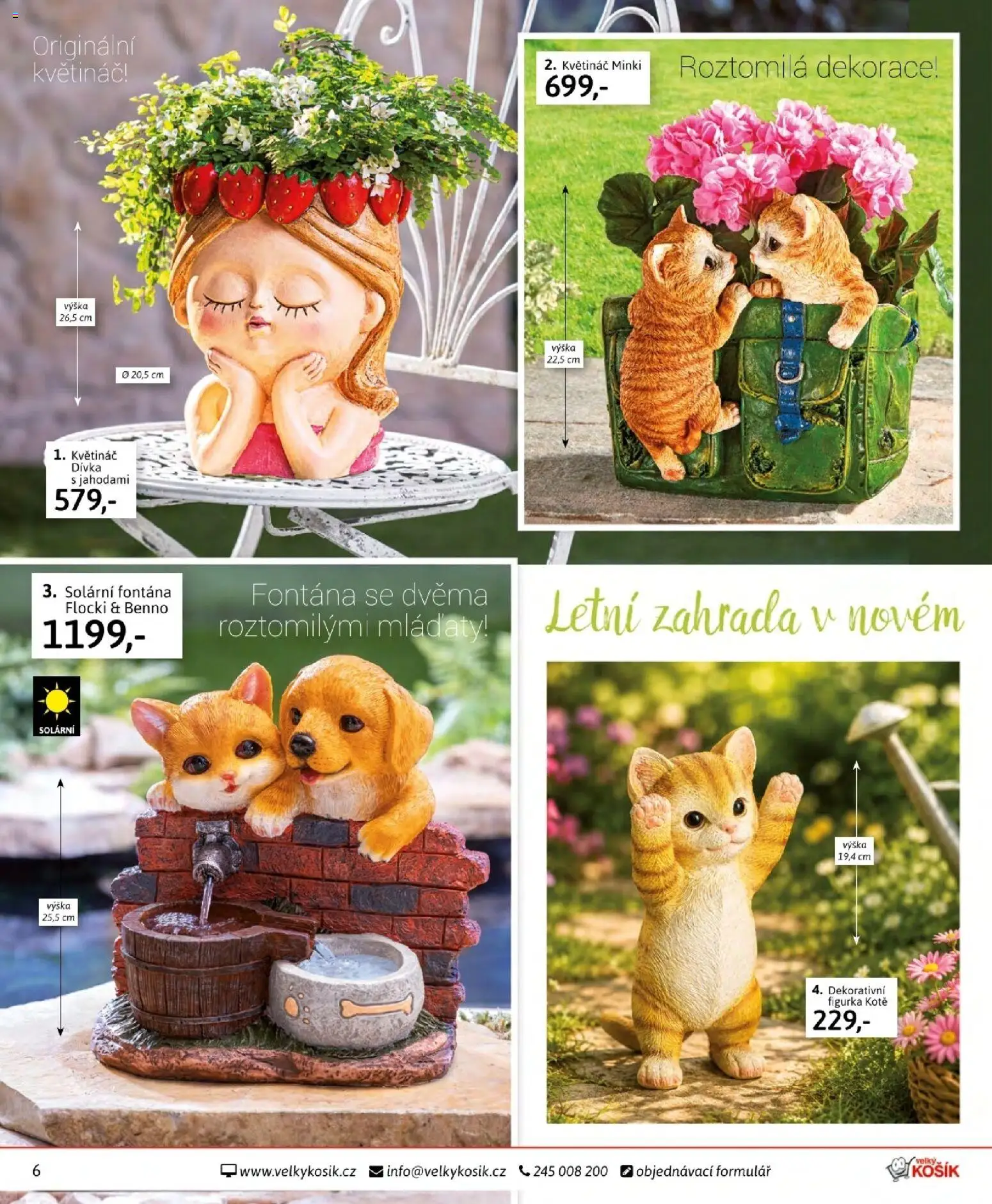 Velký Košík katalog srpen 2026 od 01.08.2026 | Strana: 6 | Produkty: Zahrada, Květináč, Dekorace