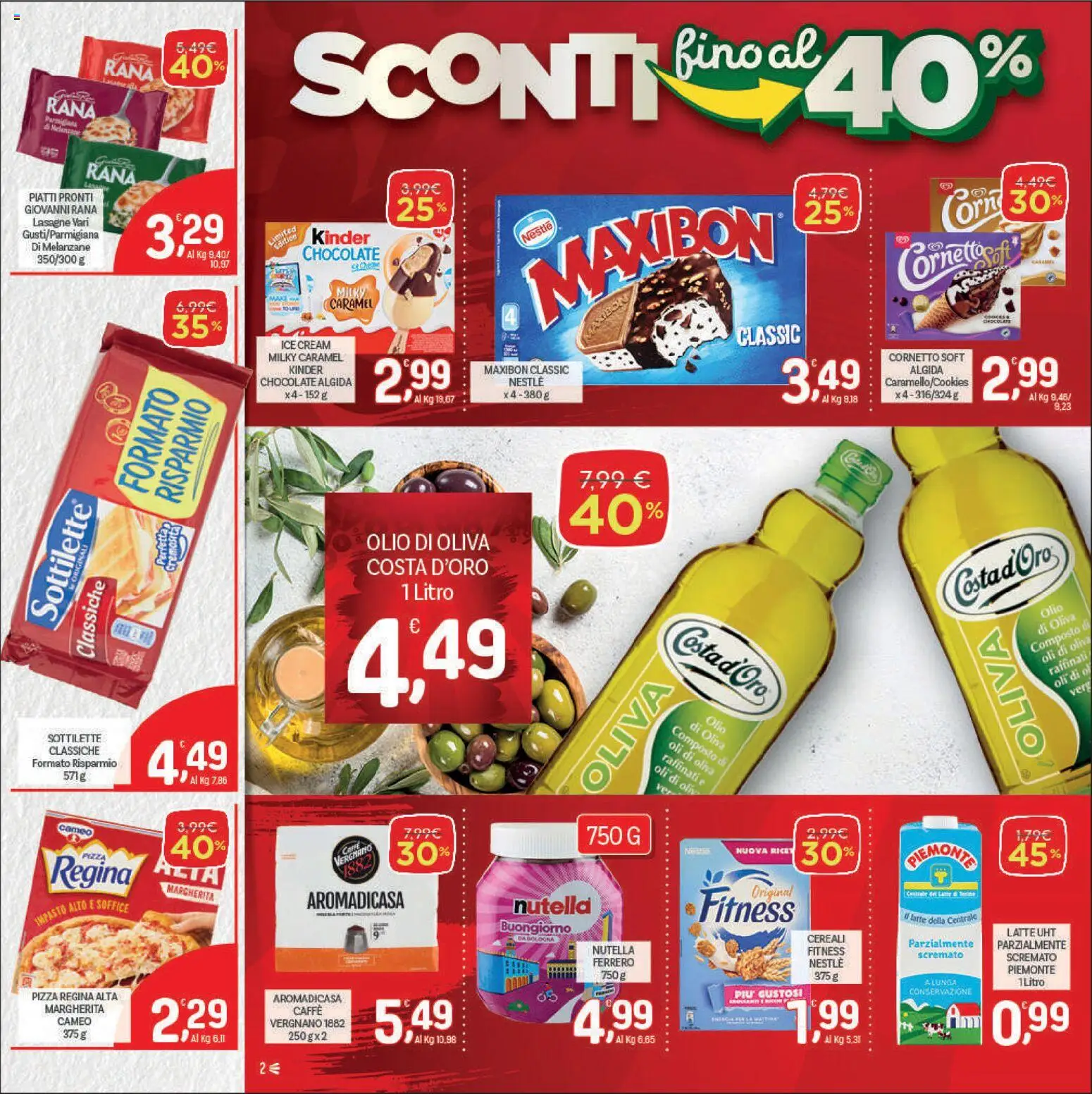 Volantino CRAI del 11.06.2026 | Pagina: 2 | Prodotti: Caffè, Cornetto, Latte, Nutella
