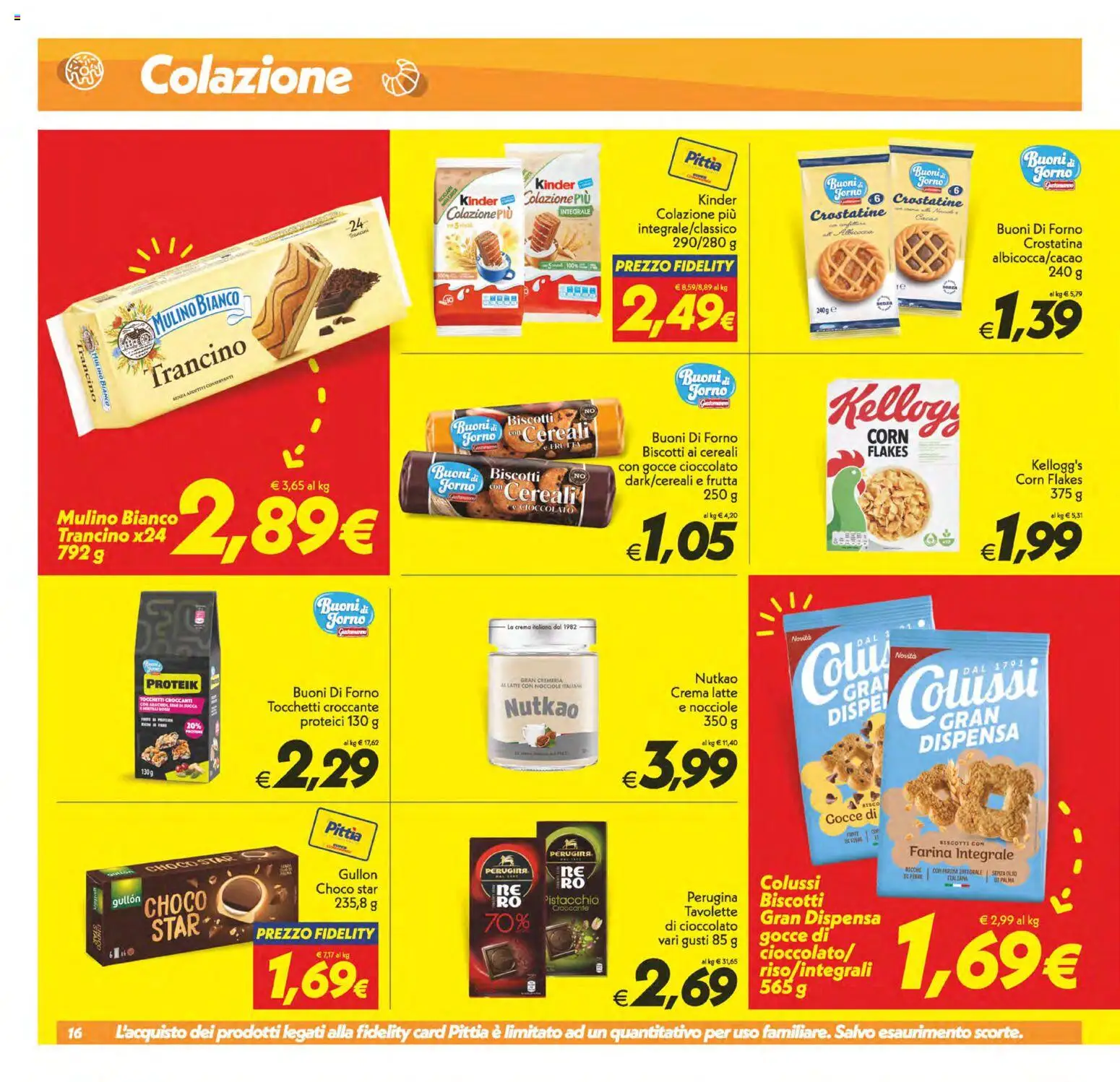 Volantino SuperConveniente del 13/10/2026 | Pagina: 16 | Prodotti: Cereali, Latte, Farina, Cacao