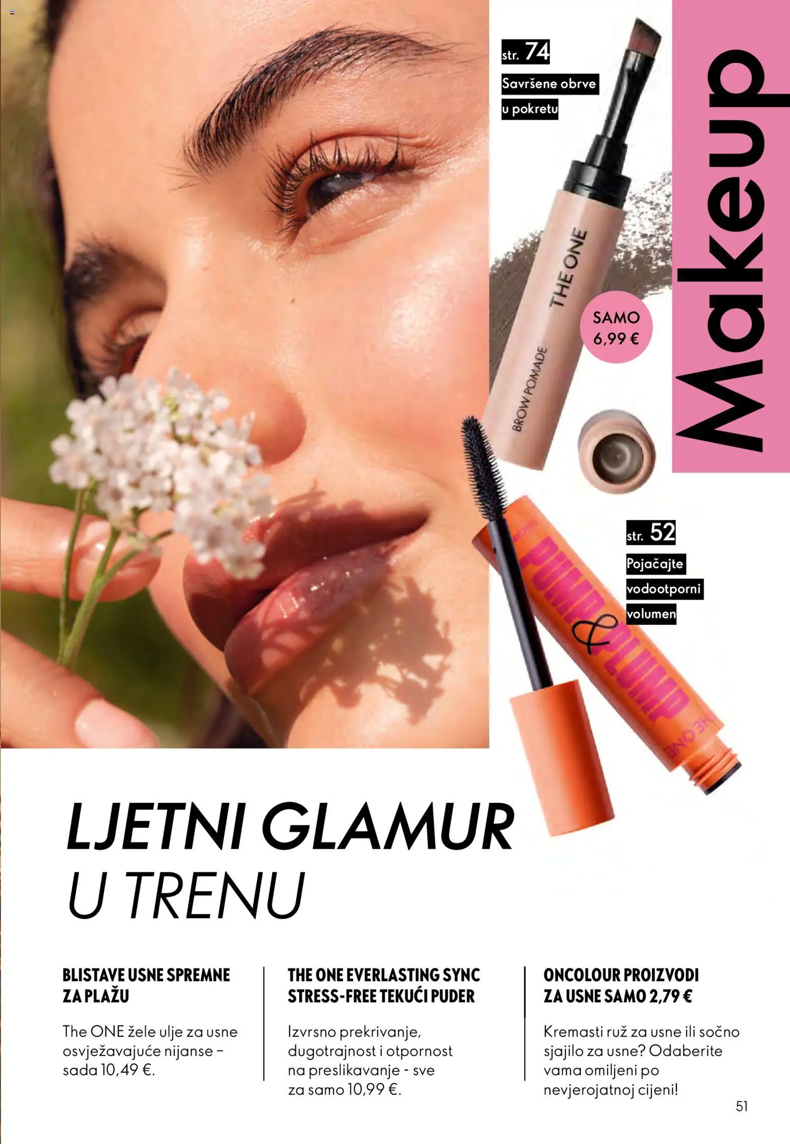 Oriflame katalog | vrijedi od 24.06.2026 | Stranica: 51 | Proizvodi: Puder, Ruž, Sjajilo za usne, Ulje