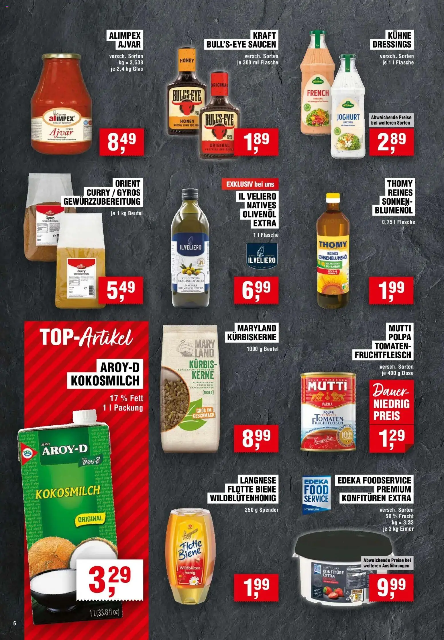 Edeka Prospekt Naumburg (Saale) (ab 27.08.2026) » Angebote Online | Seite: 6 | Produkte: Langnese, Öl, Olivenol, Tomaten