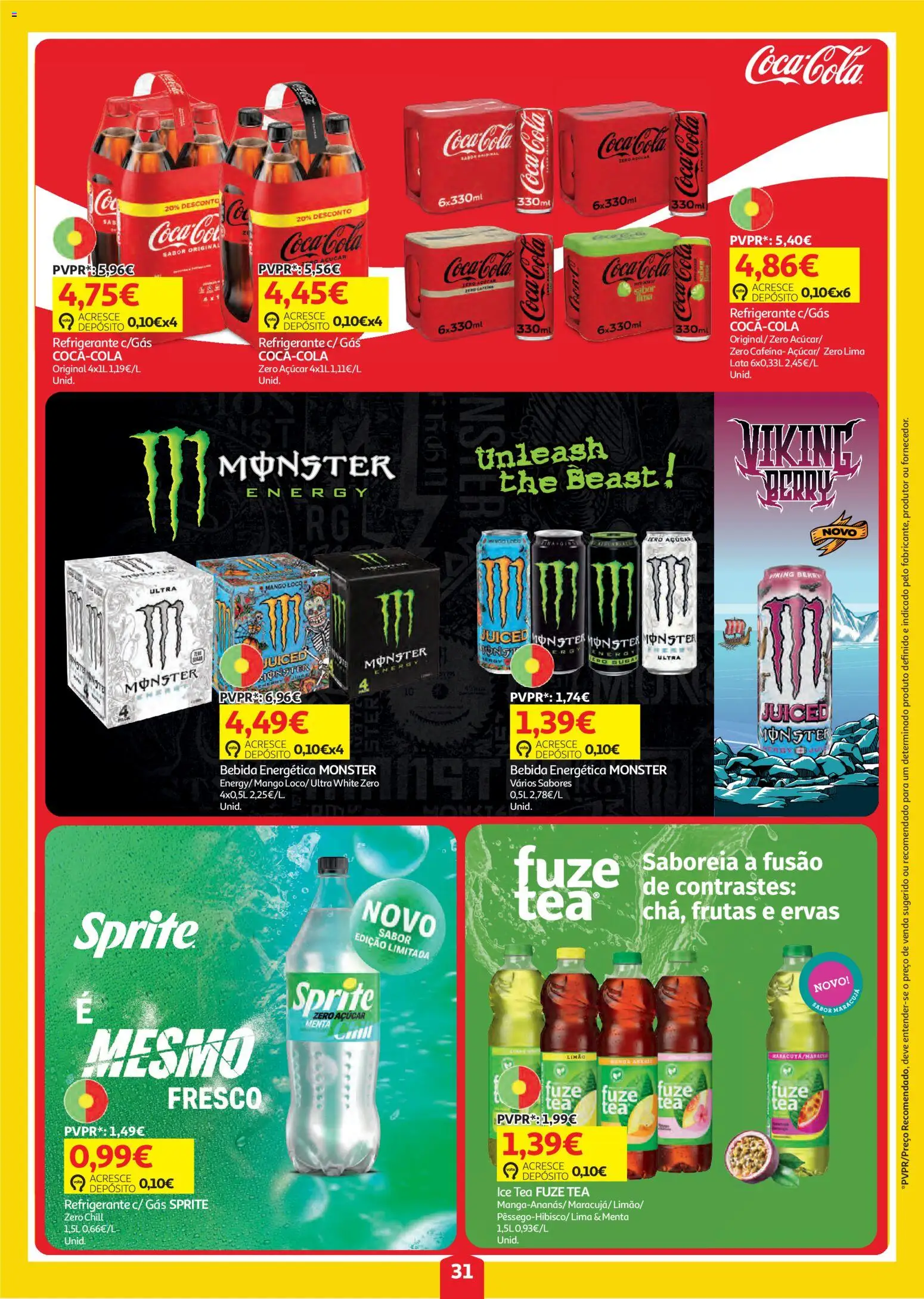 Auchan folheto │ válido de 06/08/2026 | Página: 31 | Produtos: Refrigerante, Açúcar, Bebida
