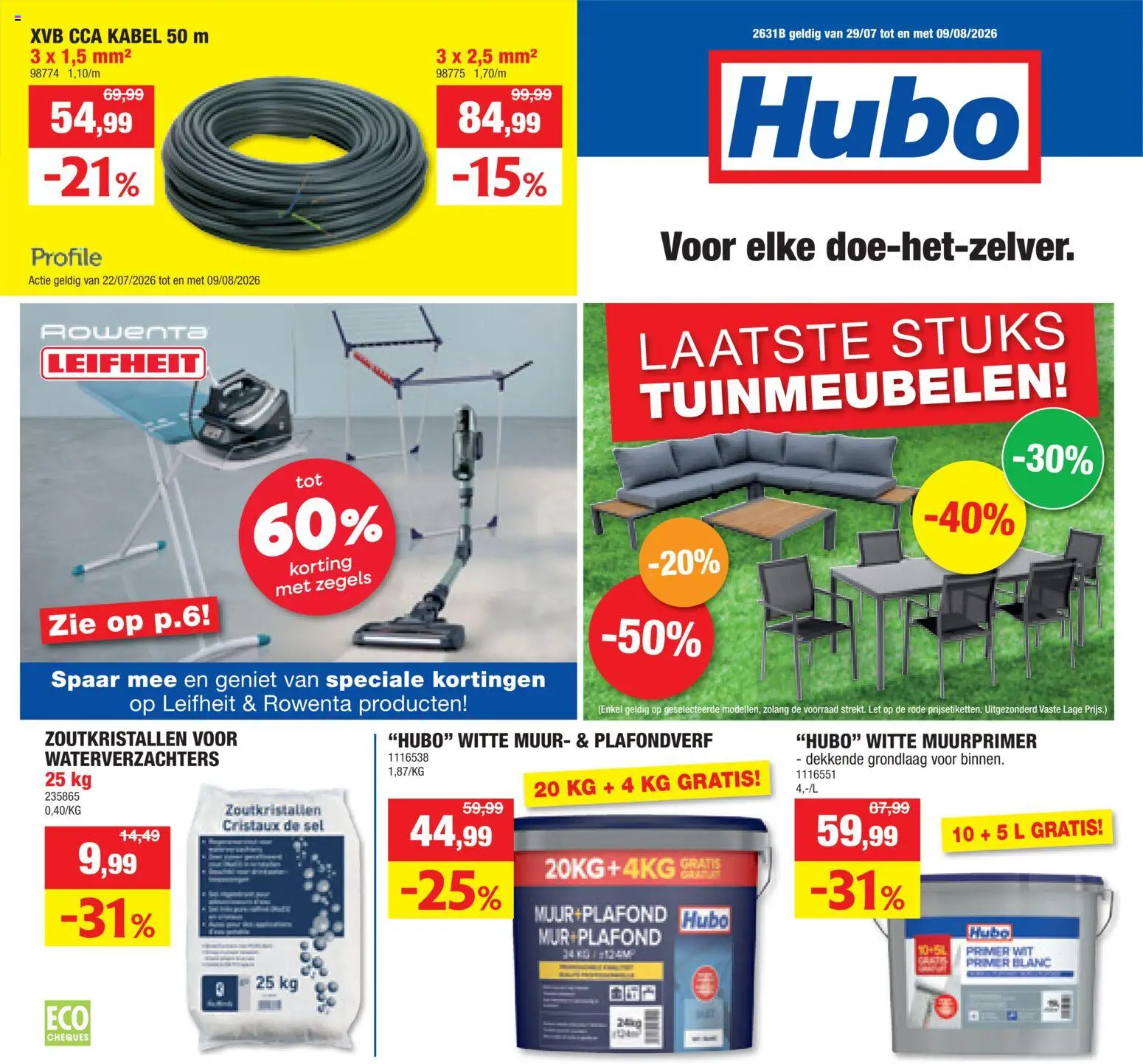 {H1} | Pagina: 1 | Producten: Kabel, Tuinmeubelen