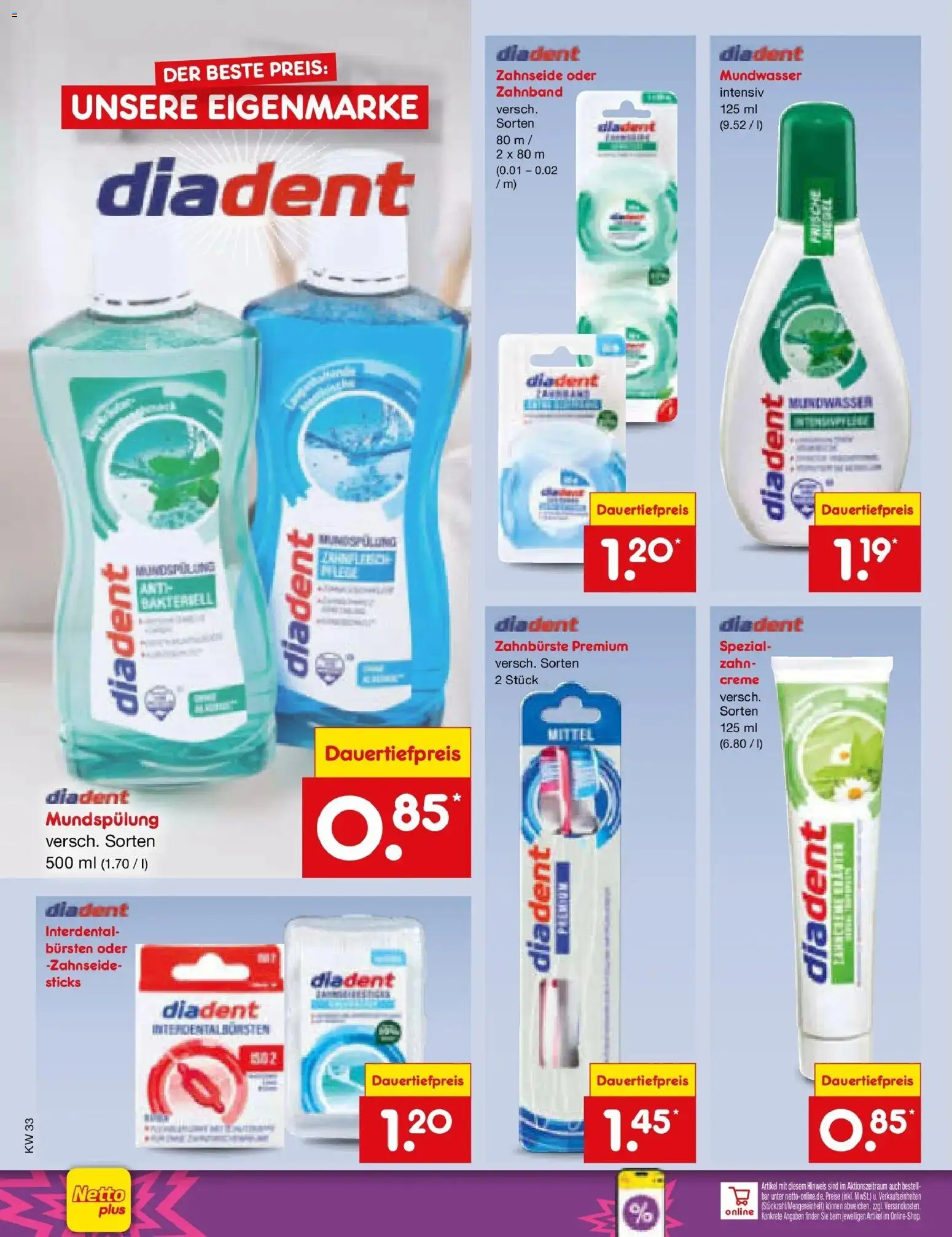 Netto Marken-Discount Prospekt – gültig ab 10.08.2026 | Seite: 36 | Produkte: Creme, Zahnbürste, Mundwasser