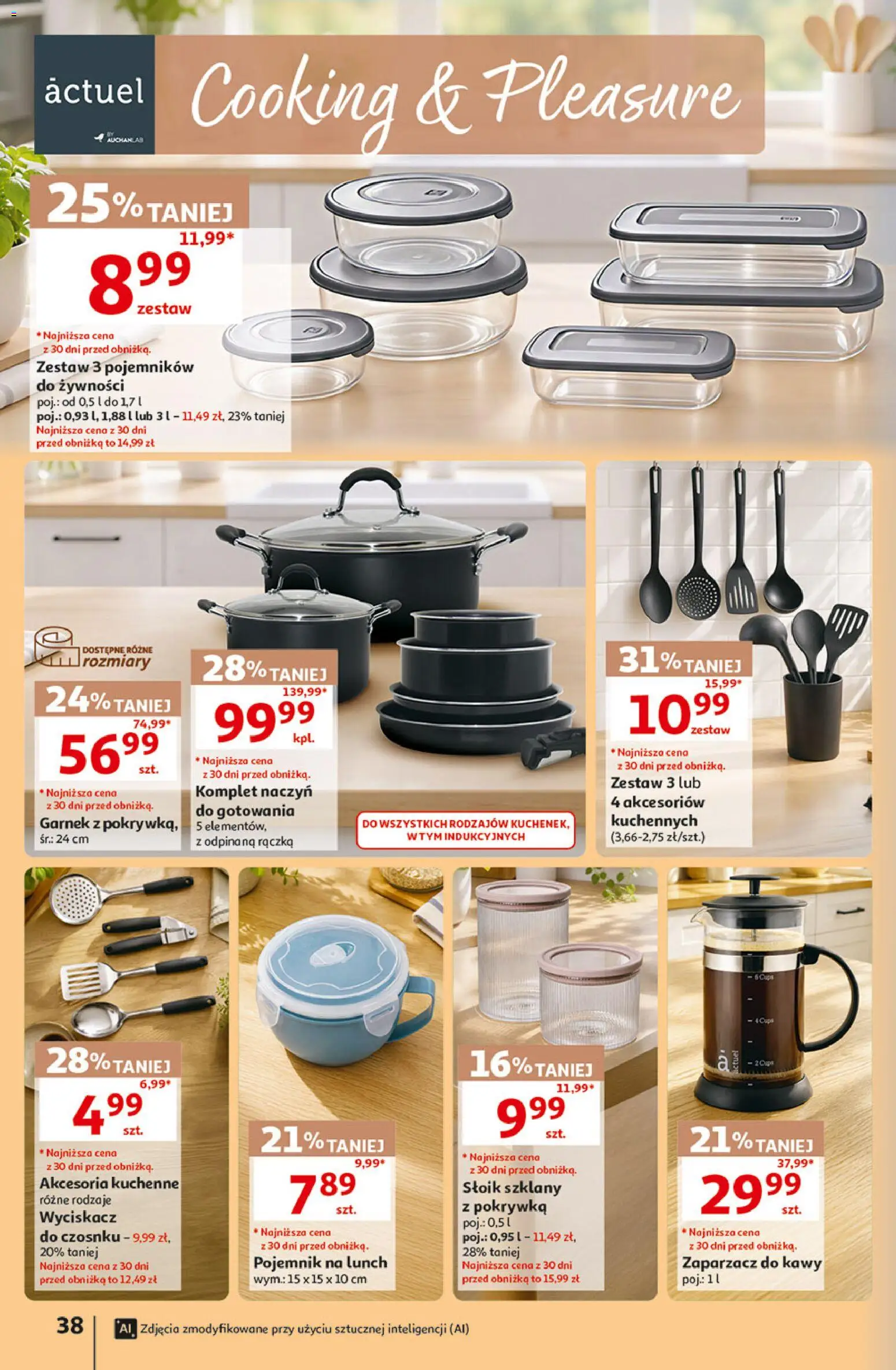 Auchan gazetka - Hipermarket od 01.10.2026 | Strona: 38 | Produkty: Pojemnik na lunch, Garnek