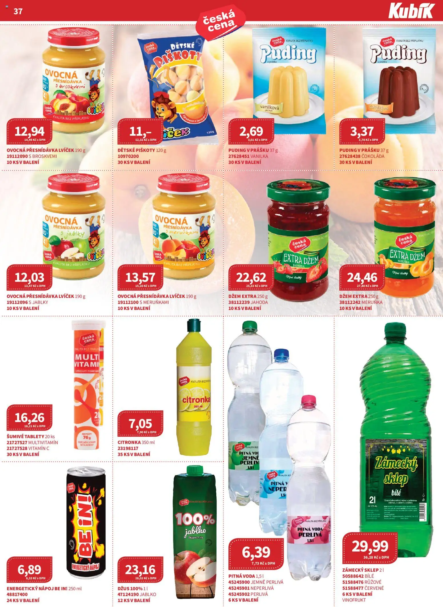 Kubík leták - Velkoobchod 09/2026 od 01.09.2026 | Strana: 37 | Produkty: Vitamin c, Čokoláda, Piškoty, Energetický nápoj
