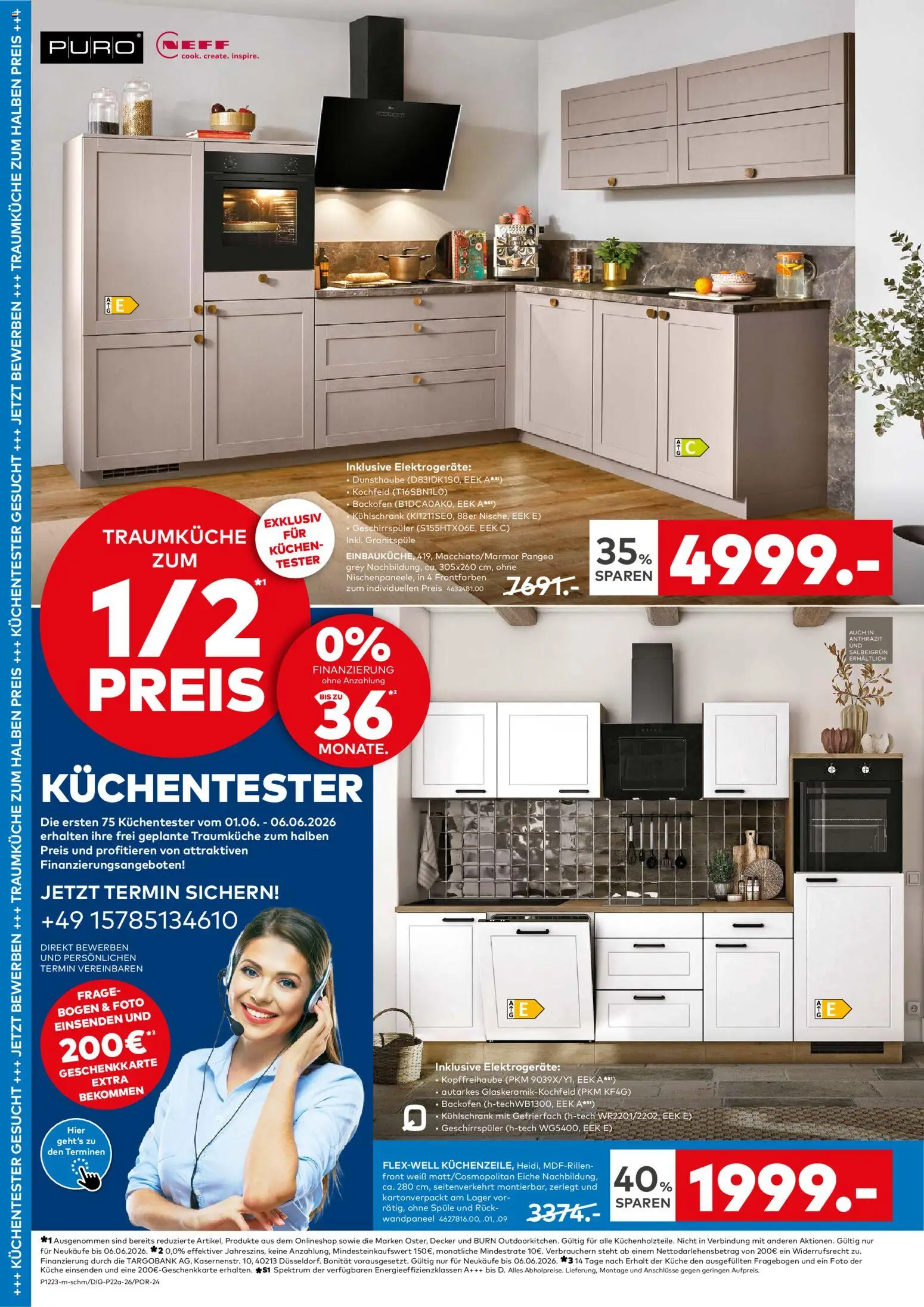 Porta! Küchewelt – gültig ab 01.06.2026 | Seite: 4 | Produkte: Neff, Geschirrspüler, Kochfeld, Backofen