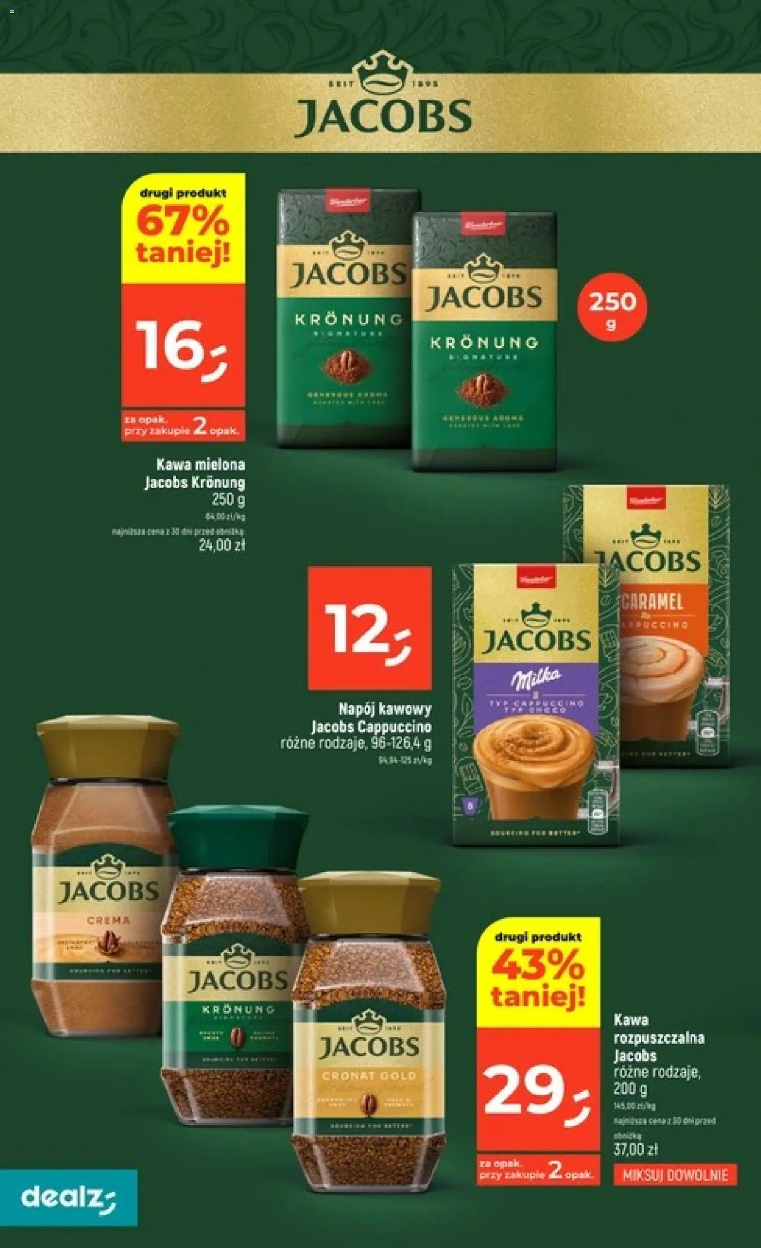 Dealz gazetka od 03.09.2026 | Strona: 32 | Produkty: Kawa jacobs, Jacobs, Kawa, Napój kawowy