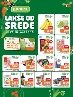 Gomex katalog Lakše od srede - pregled Gomex kataloga - važi od 21.10.2026