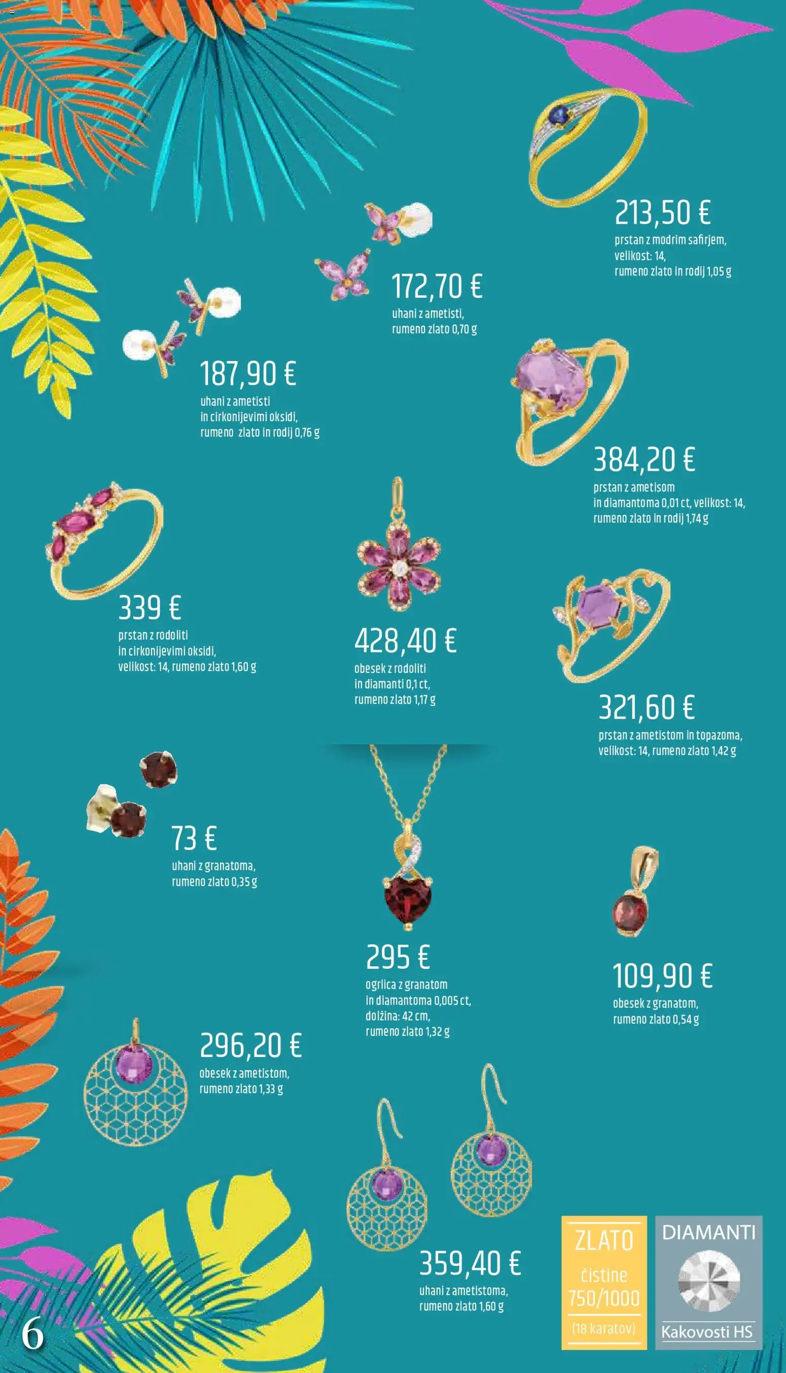 Novi E.leclerc katalog ponudbe – veljaven od 05.06.2026 | Stran: 6 | Izdelki: Prstan, Uhani