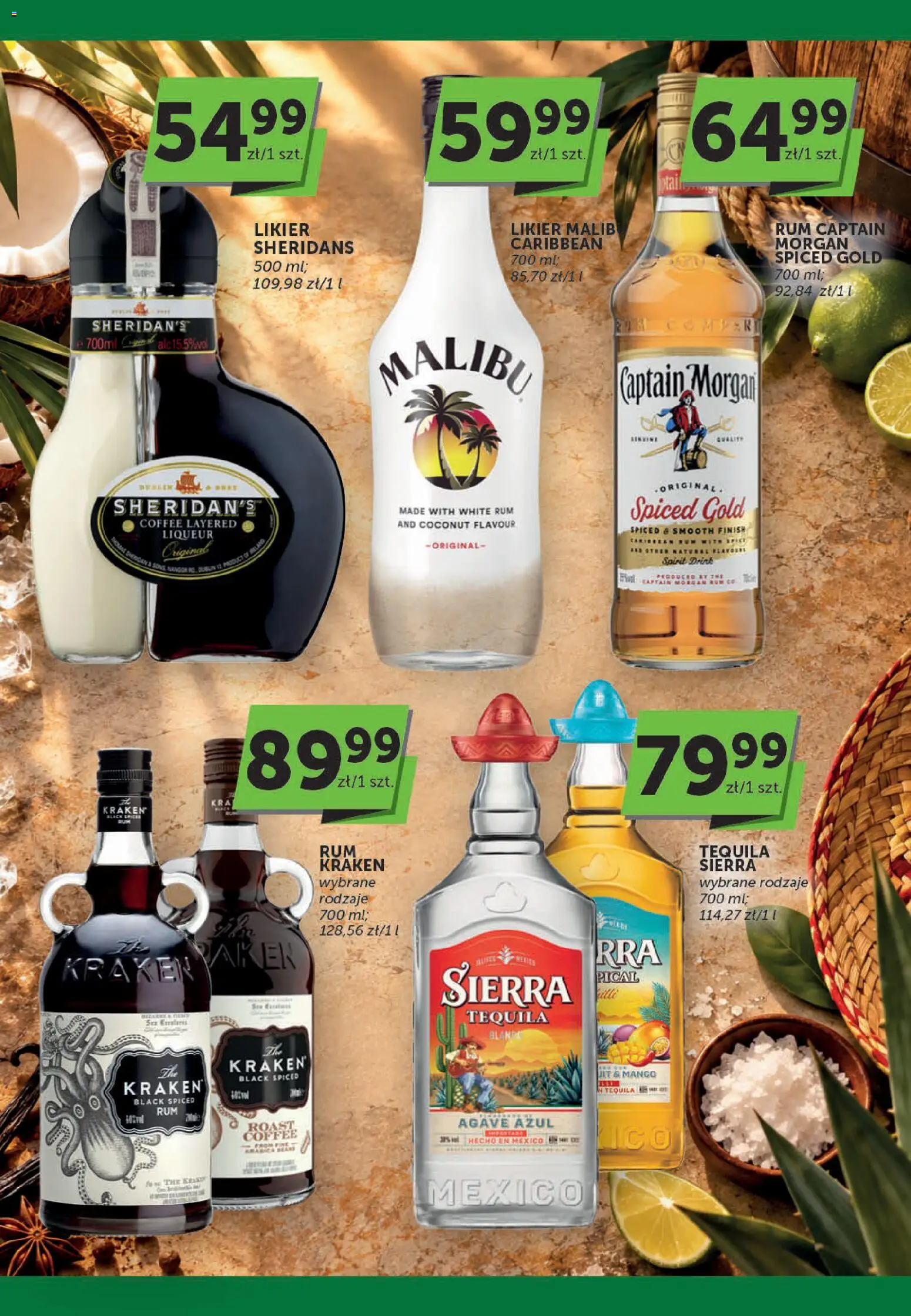 Groszek gazetka - Oferta alkoholowa od 17.09.2026 | Strona: 6 | Produkty: Sheridan's, Malibu, Captain Morgan, Rum