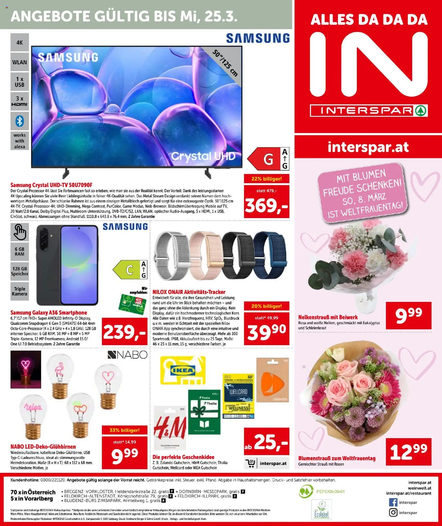 Interspar - Flugblatt gültig ab 05.03.2026 | Seite: 16 | Produkte: Uhr, Kamera, USB, Samsung