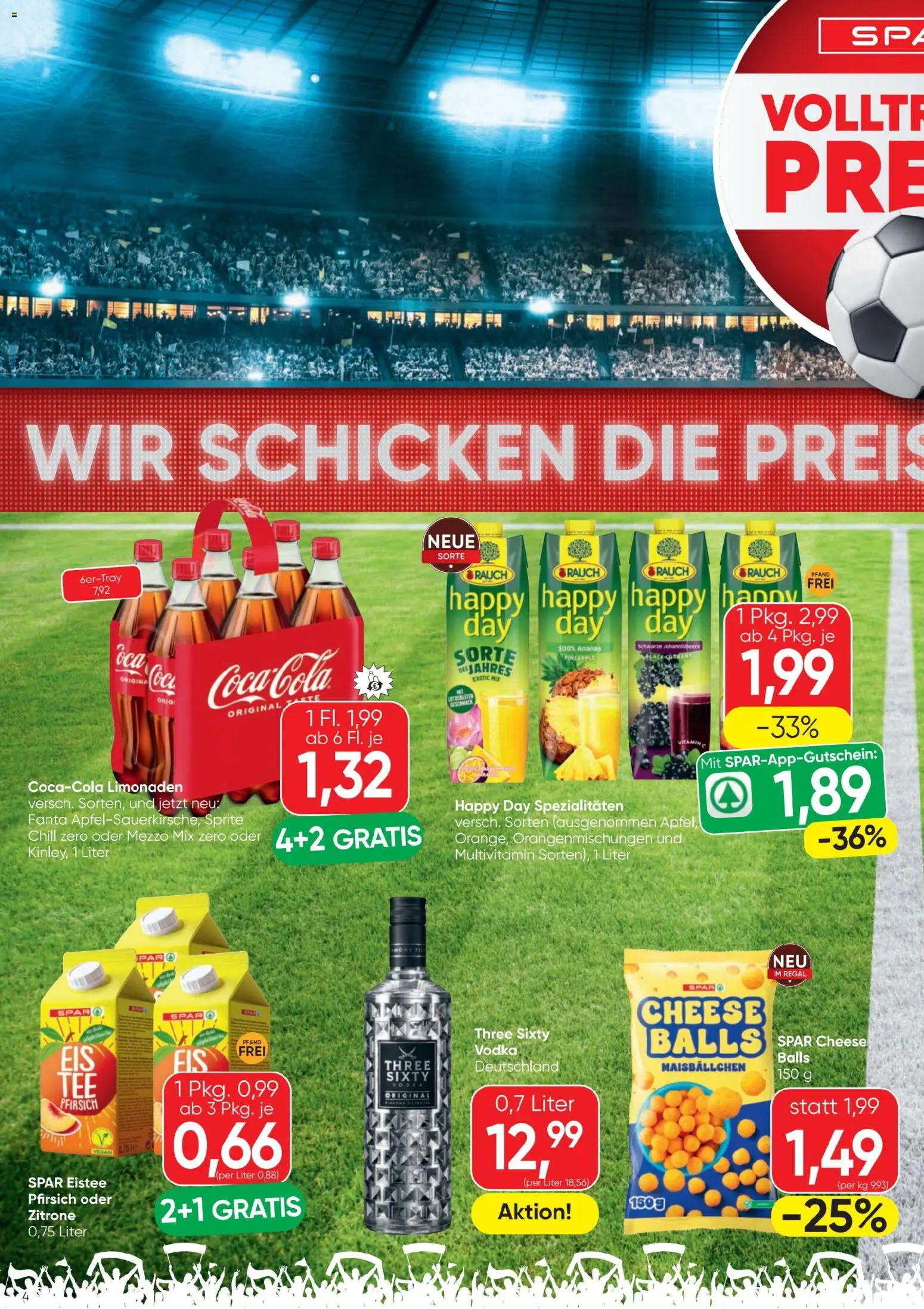 Spar - Flugblatt gültig ab 01.07.2026 | Seite: 4 | Produkte: Pfirsich, Regal, Papier blanc, Ananas