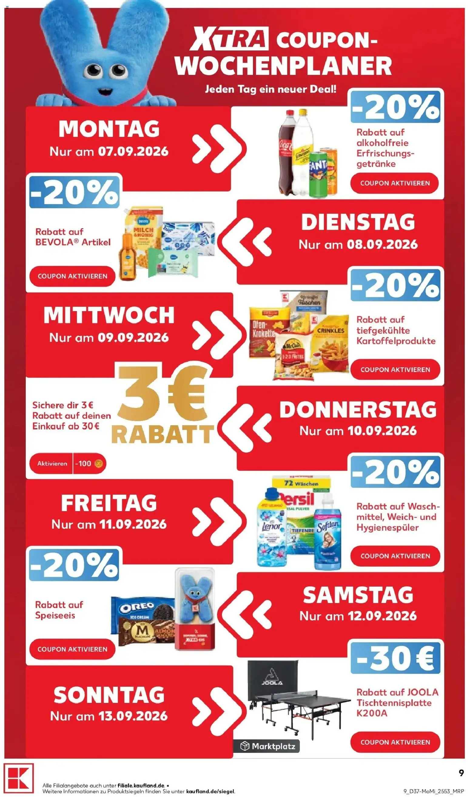 Prospekt Kaufland ab 07.09.2026 » Angebote Online zum Blättern | Seite: 9 | Produkte: Lenor, Ofen, Milch, Persil