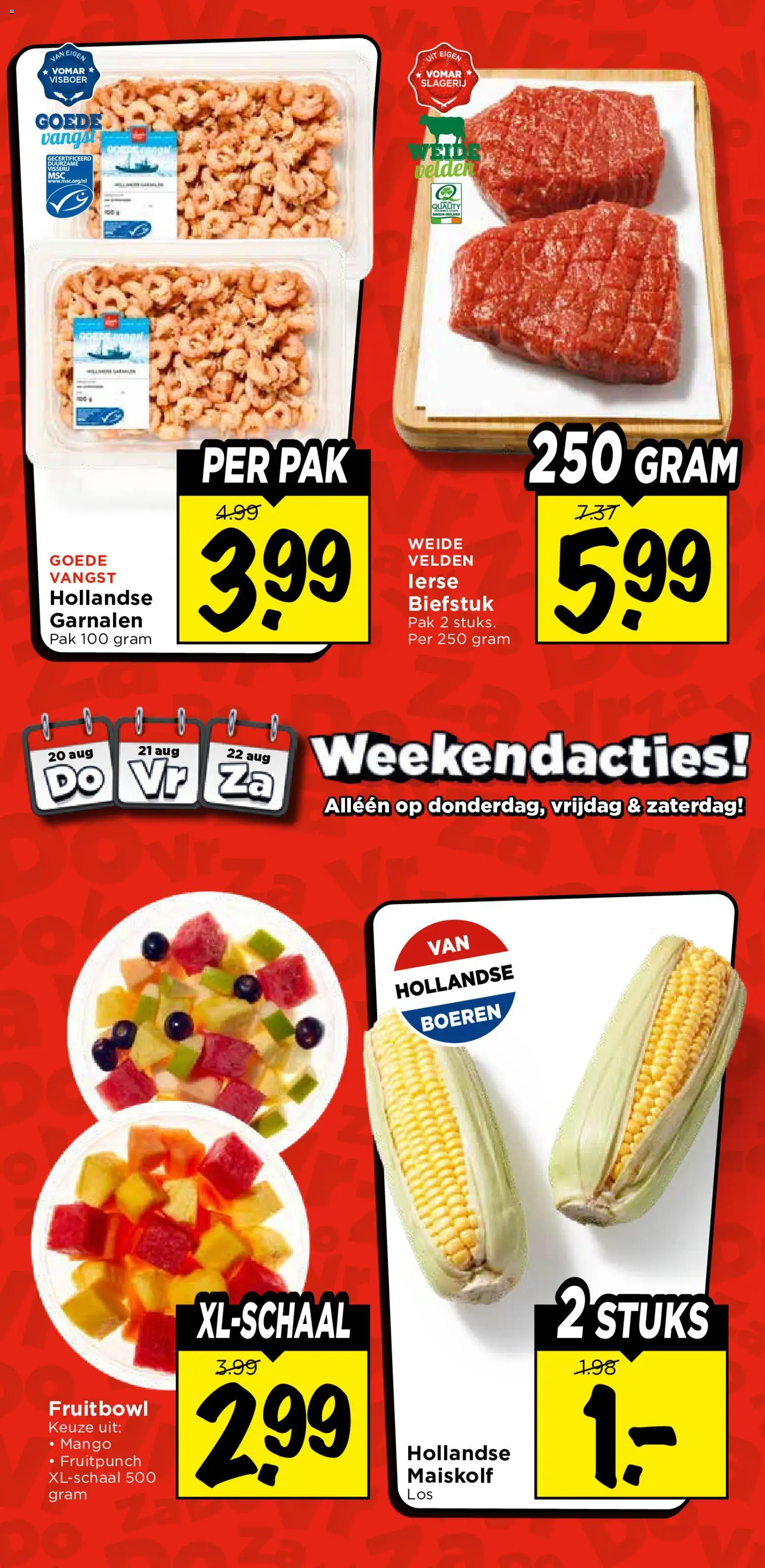 {H1} | Pagina: 39 | Producten: Biefstuk, Mango, Garnalen