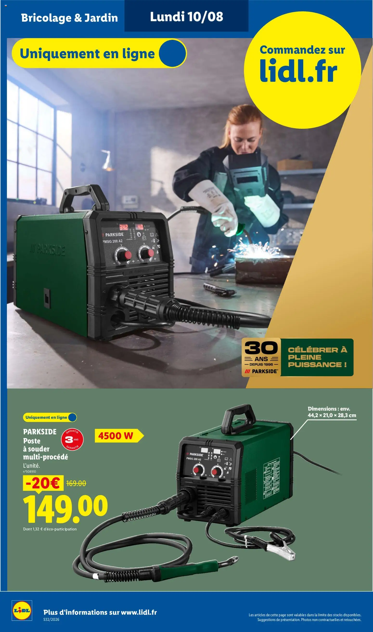 {H1} | Page: 2 | Produits: Bricolage, Parkside, Poste à souder