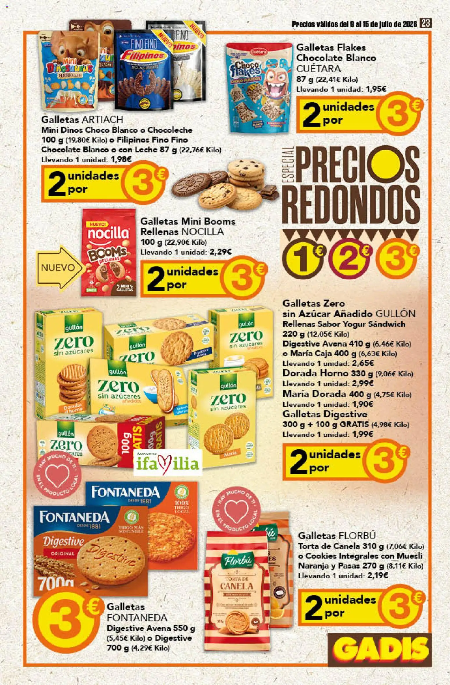 Gadis folleto │ válido desde el 09/07/2026 | Página: 23 | Productos: Leche, Chocolate, Horno, Caja