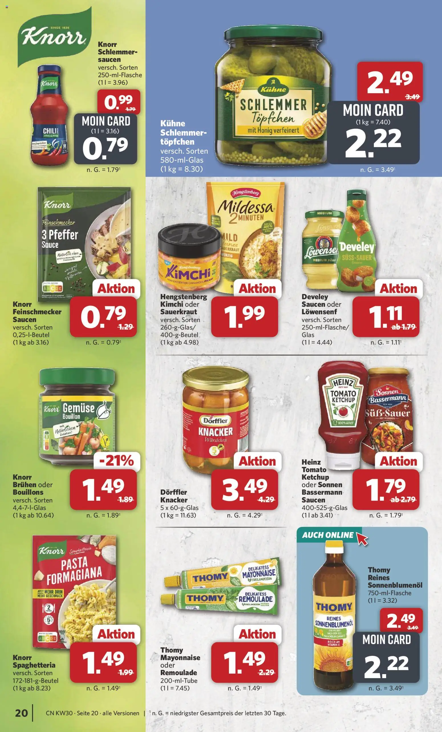 Combi Prospekt – gültig ab 20.07.2026 | Seite: 24 | Produkte: Sonnenblumenol, Knorr, Mayonnaise, Pfeffer