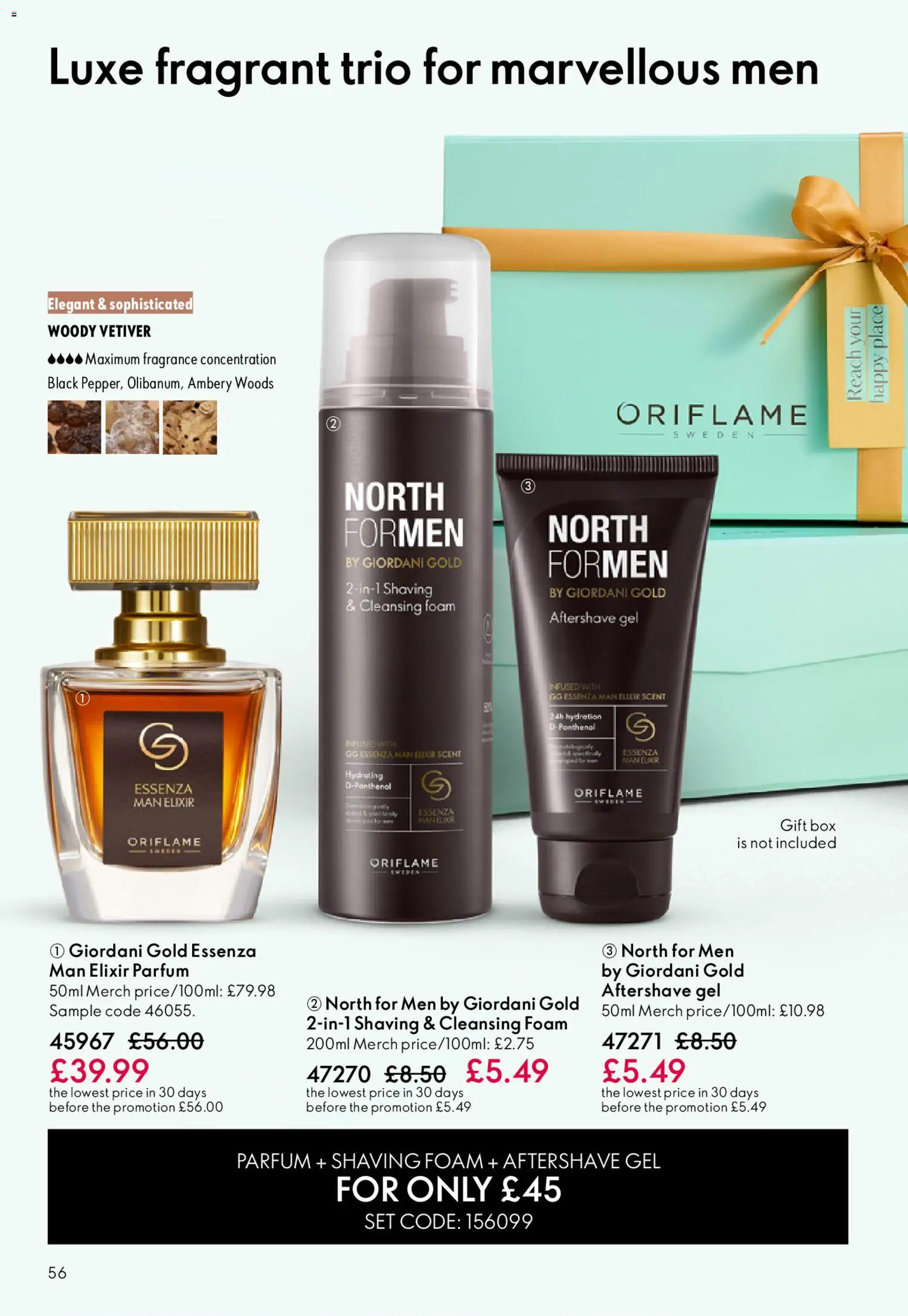 {H1} | Page: 56 | Products: Box, Fragrance, Shaving foam