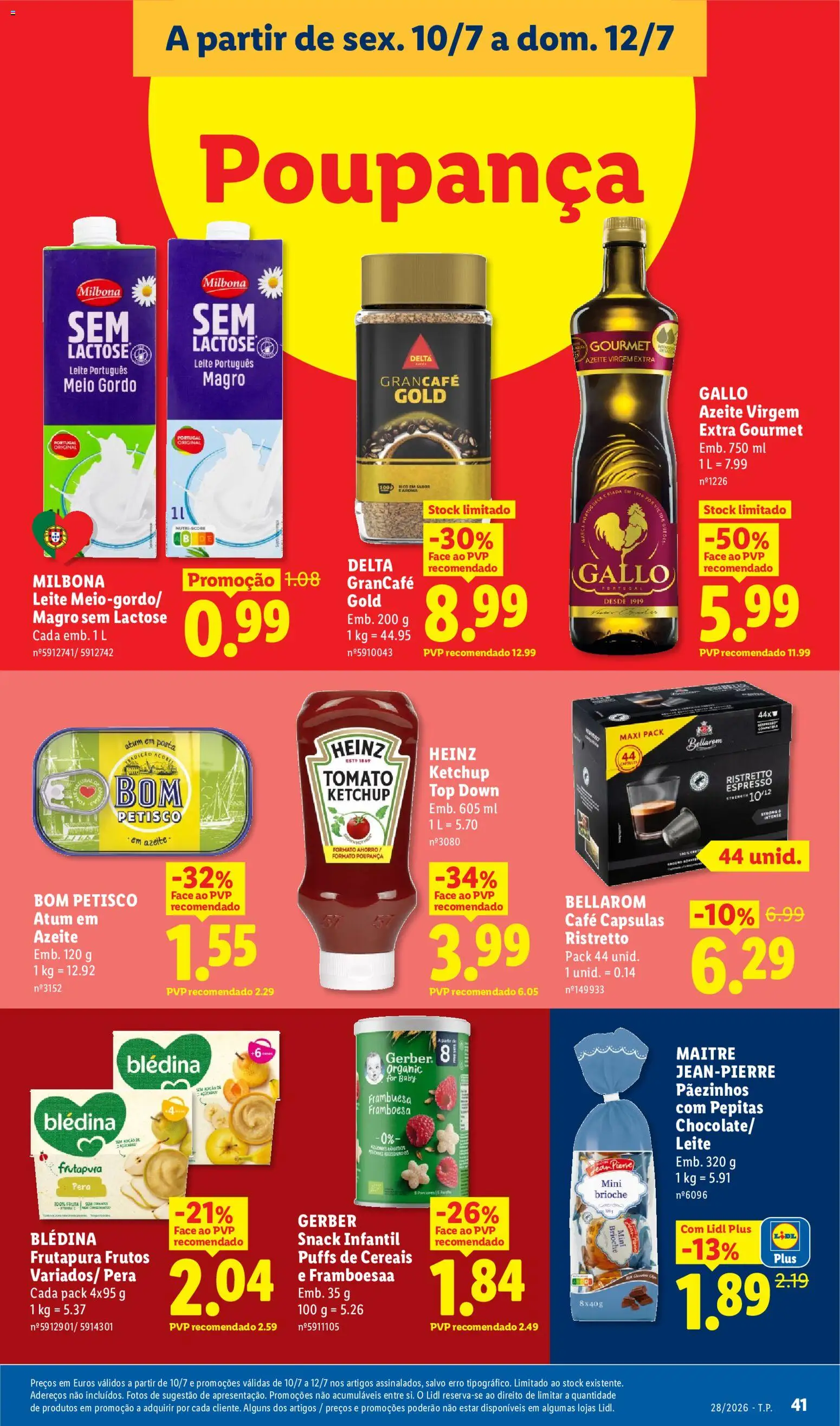 Lidl folheto │ válido de 06/07/2026 | Página: 41 | Produtos: Atum, Top, Leite, Ketchup