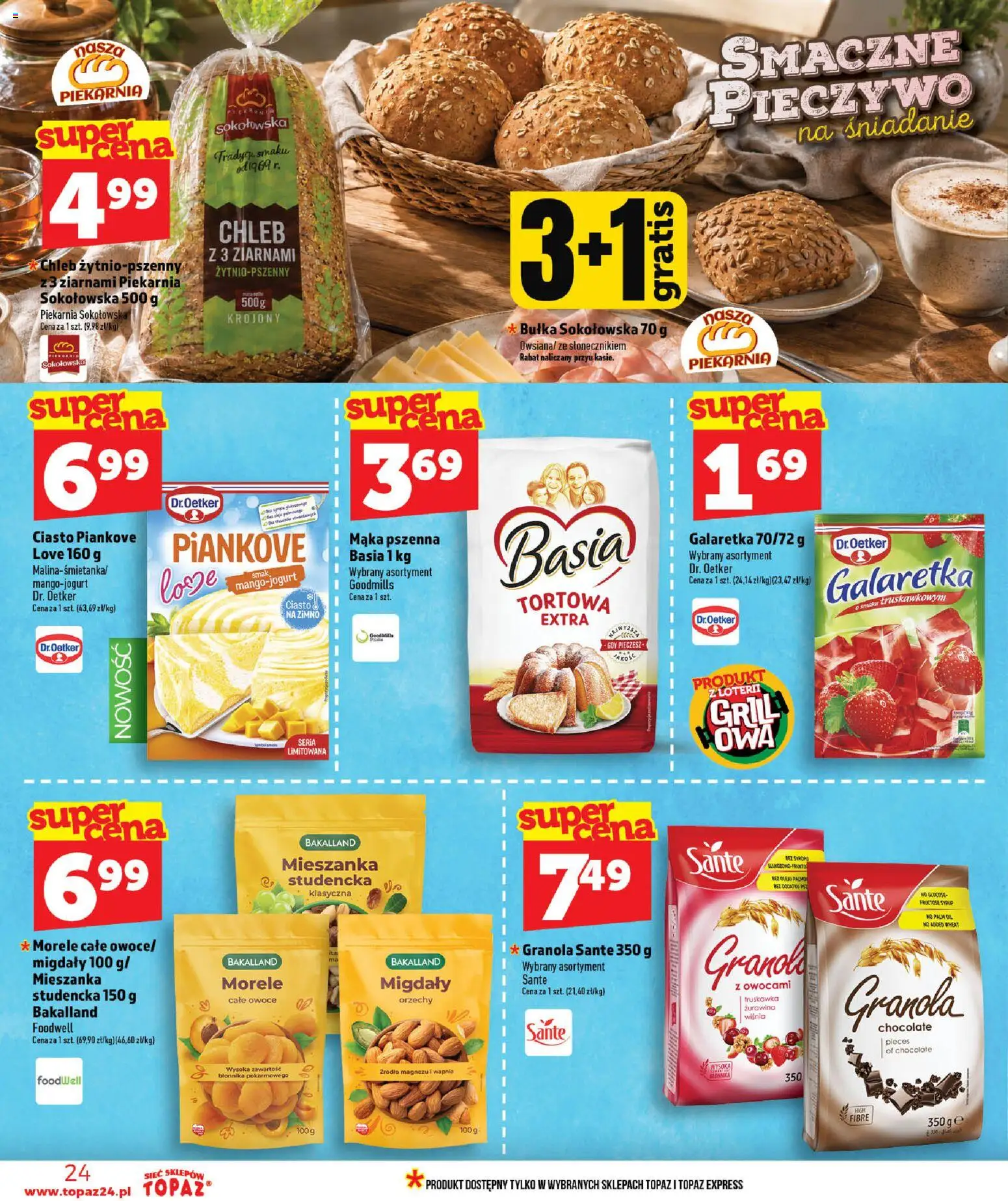 Topaz gazetka od 11.06.2026 | Strona: 24 | Produkty: Ciasto, Grill, Żurawina, Orzechy