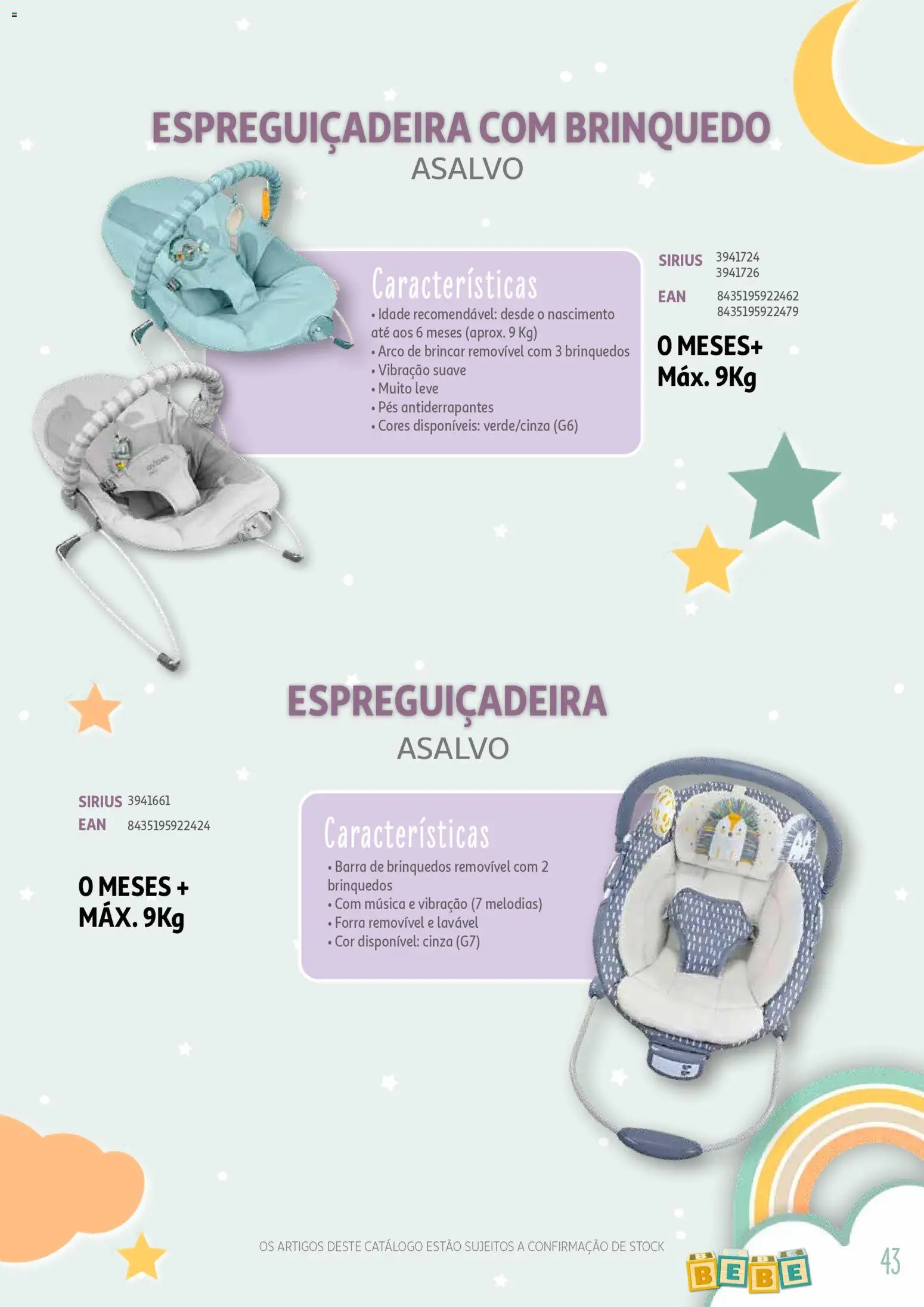 Auchan - Catálogo Puericultura │ válido de 13/01/2026 | Página: 43 | Produtos: Espreguiçadeira, Brinquedos