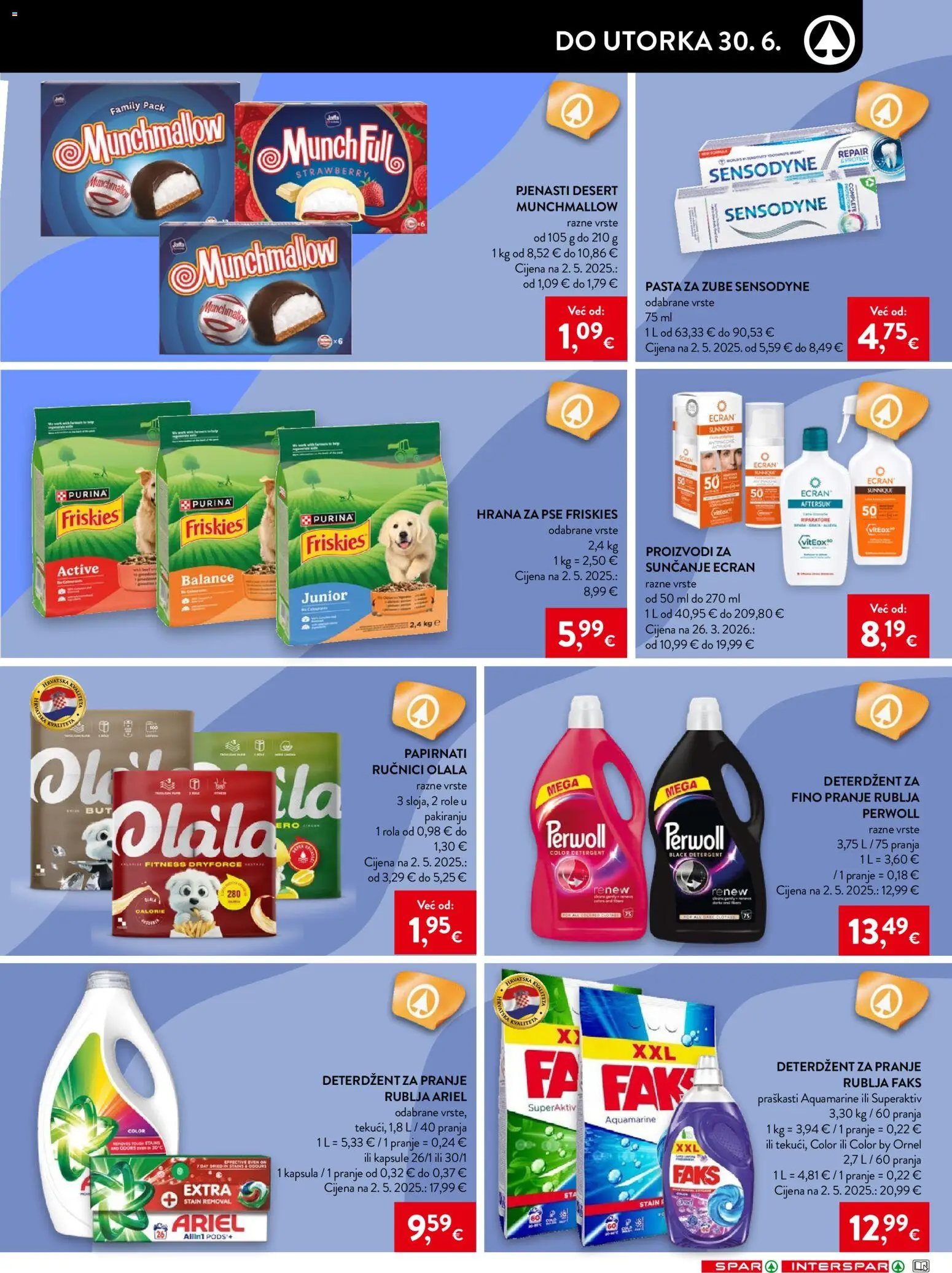 Spar katalog | vrijedi od 24.06.2026 | Stranica: 17 | Proizvodi: Faks, Role, Papirnati ručnici, Pasta
