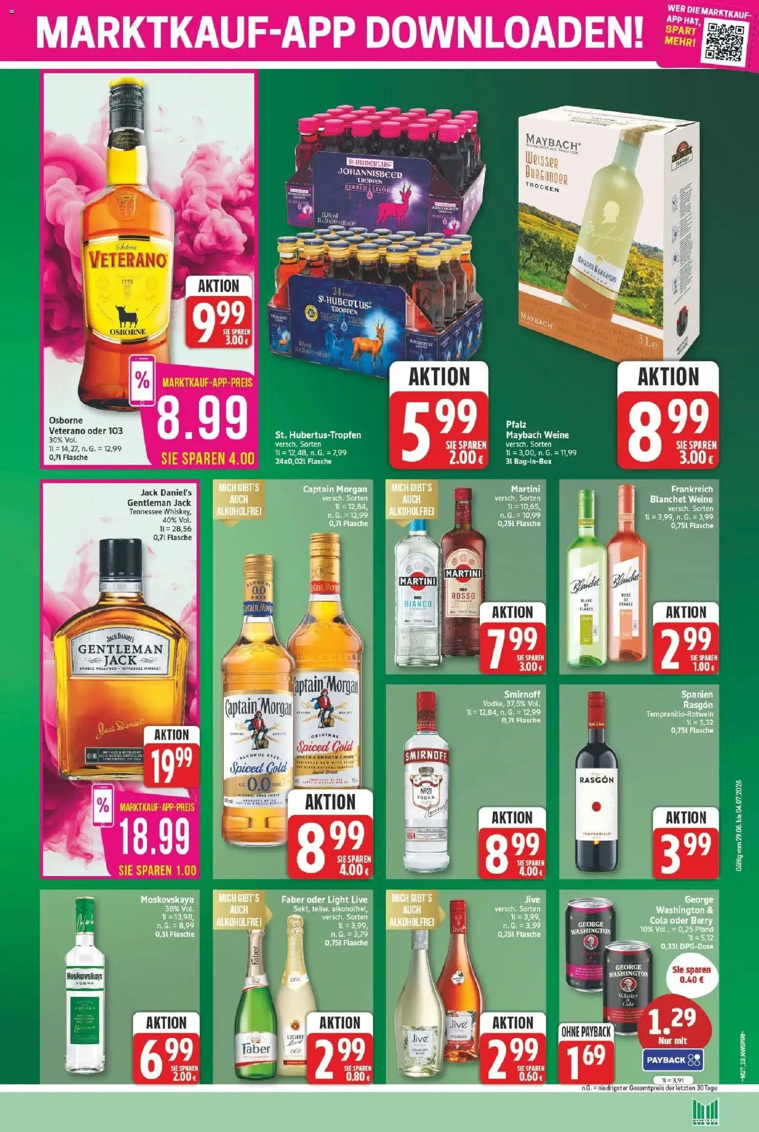 Marktkauf - Wochenangebote – gültig ab 28.06.2026 | Seite: 13 | Produkte: Osborne, Cola, Jack Daniel's, Vodka